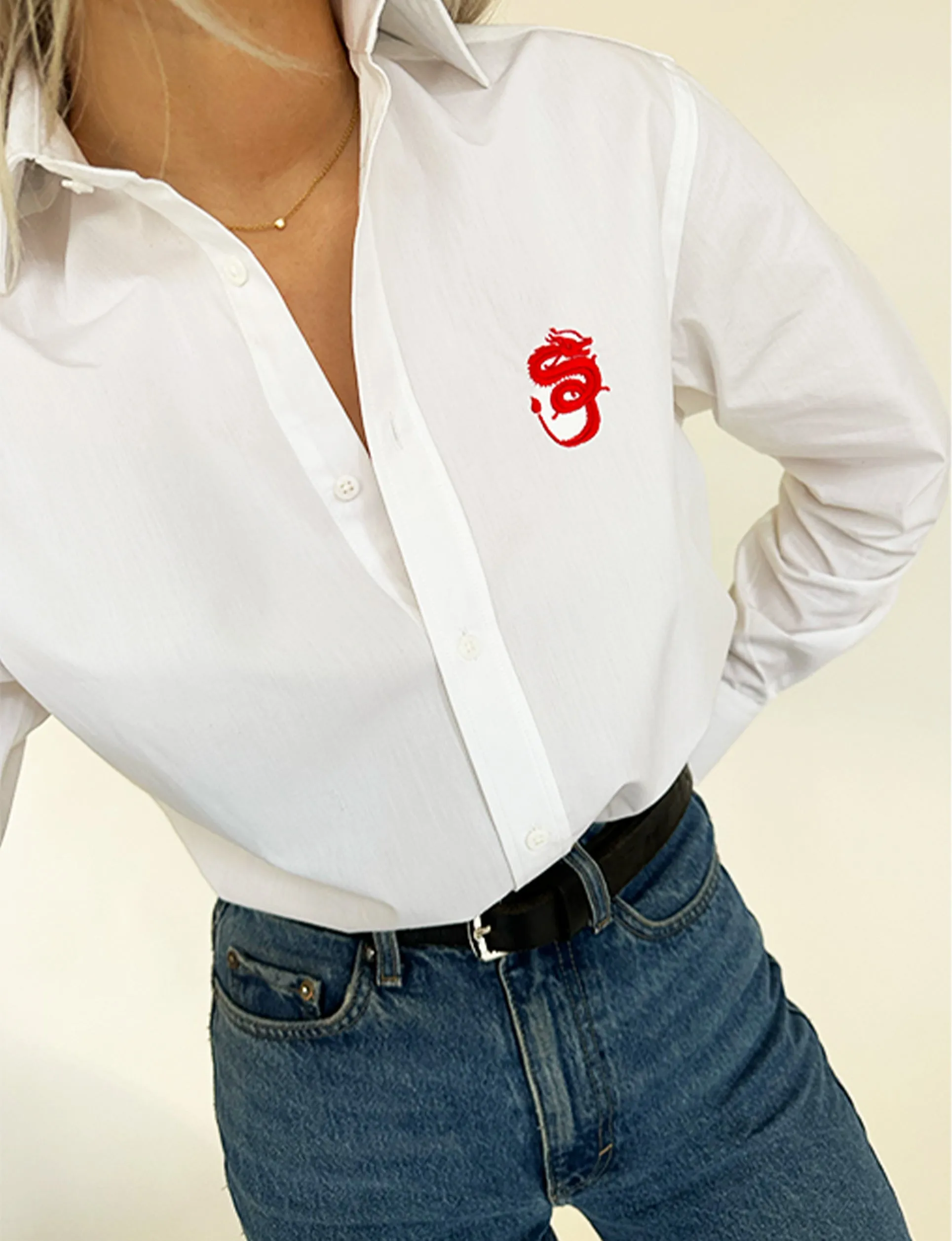 Wood Dragon Shirt sold by With Nothing Underneath