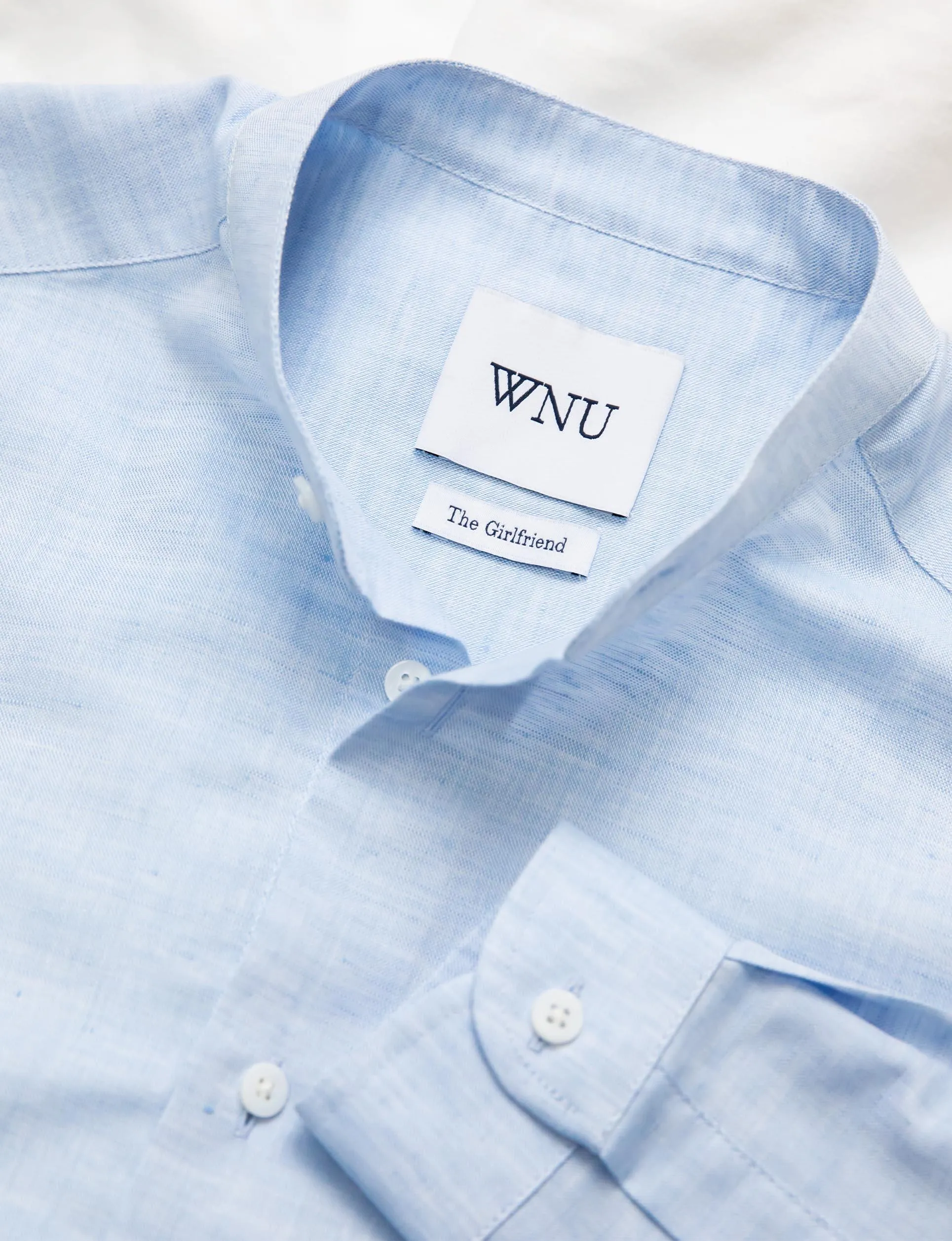 The Girlfriend Collarless: Weave, Celeste Blue sold by With Nothing Underneath product image thumbnail 4