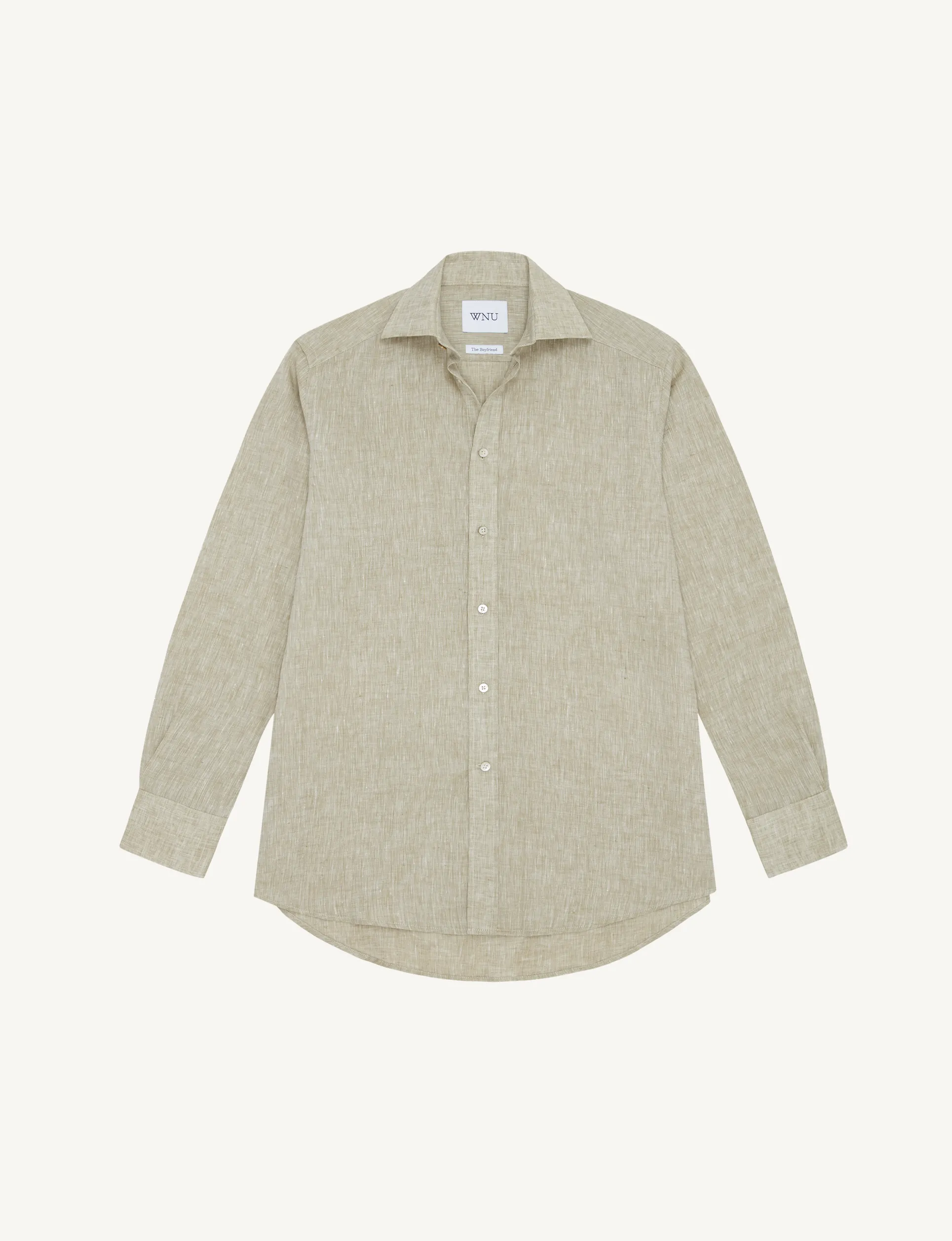 The Boyfriend: Linen, Sage Green sold by With Nothing Underneath product image thumbnail 2