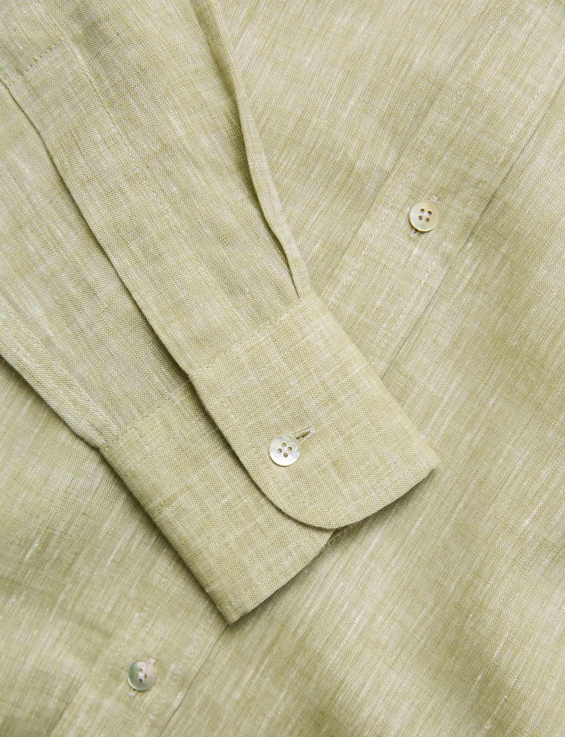 The Boyfriend: Linen, Sage Green sold by With Nothing Underneath product image thumbnail 4