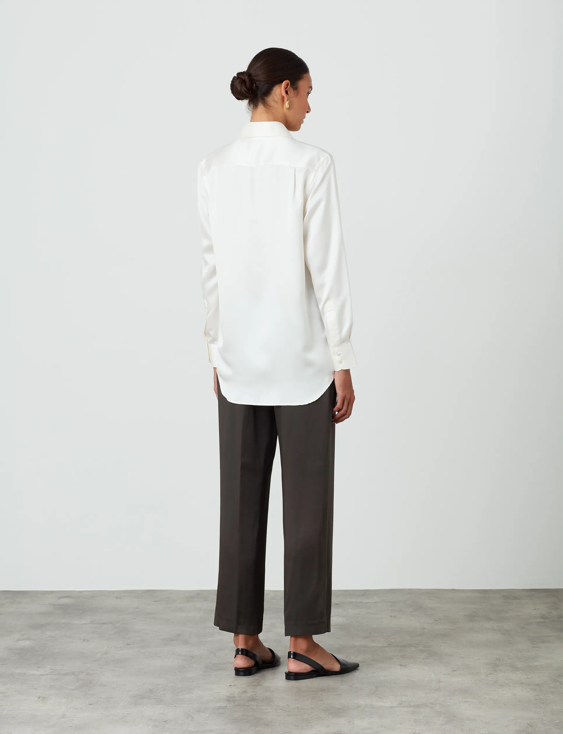 The Boyfriend: Silk Satin, Pearl sold by With Nothing Underneath product image thumbnail 5