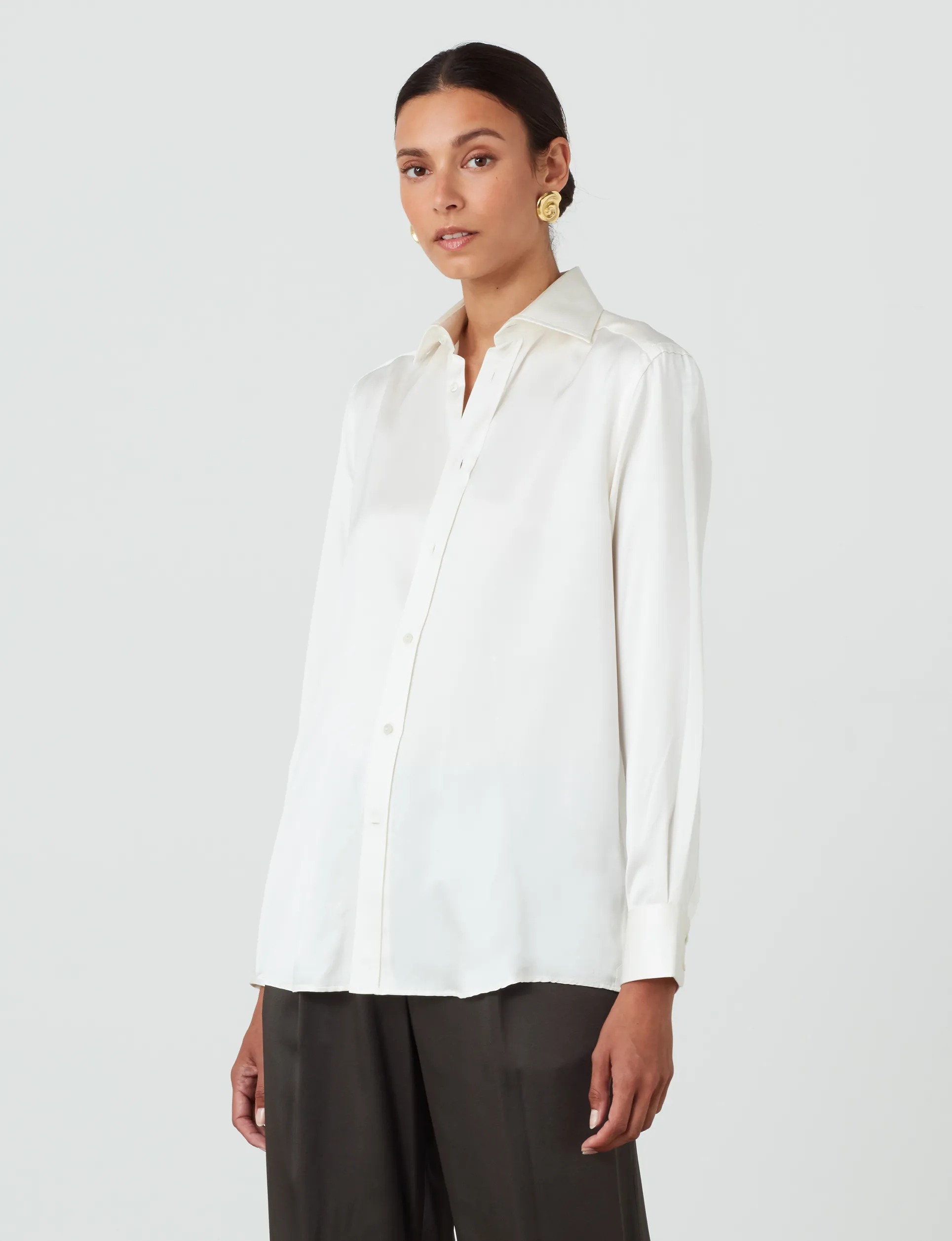 The Boyfriend: Silk Satin, Pearl sold by With Nothing Underneath