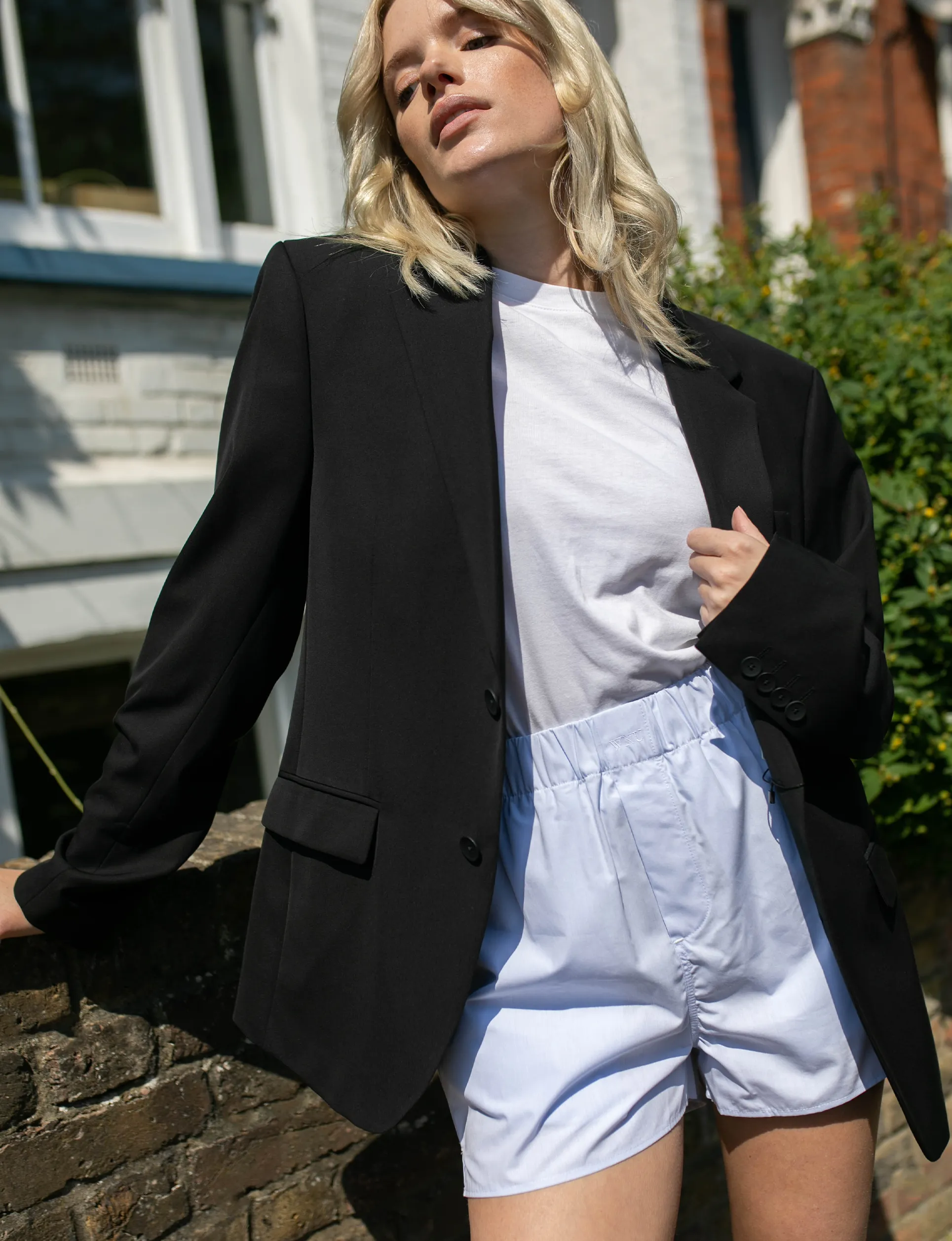 The Boxer: Poplin, Steel Blue sold by With Nothing Underneath product image thumbnail 3