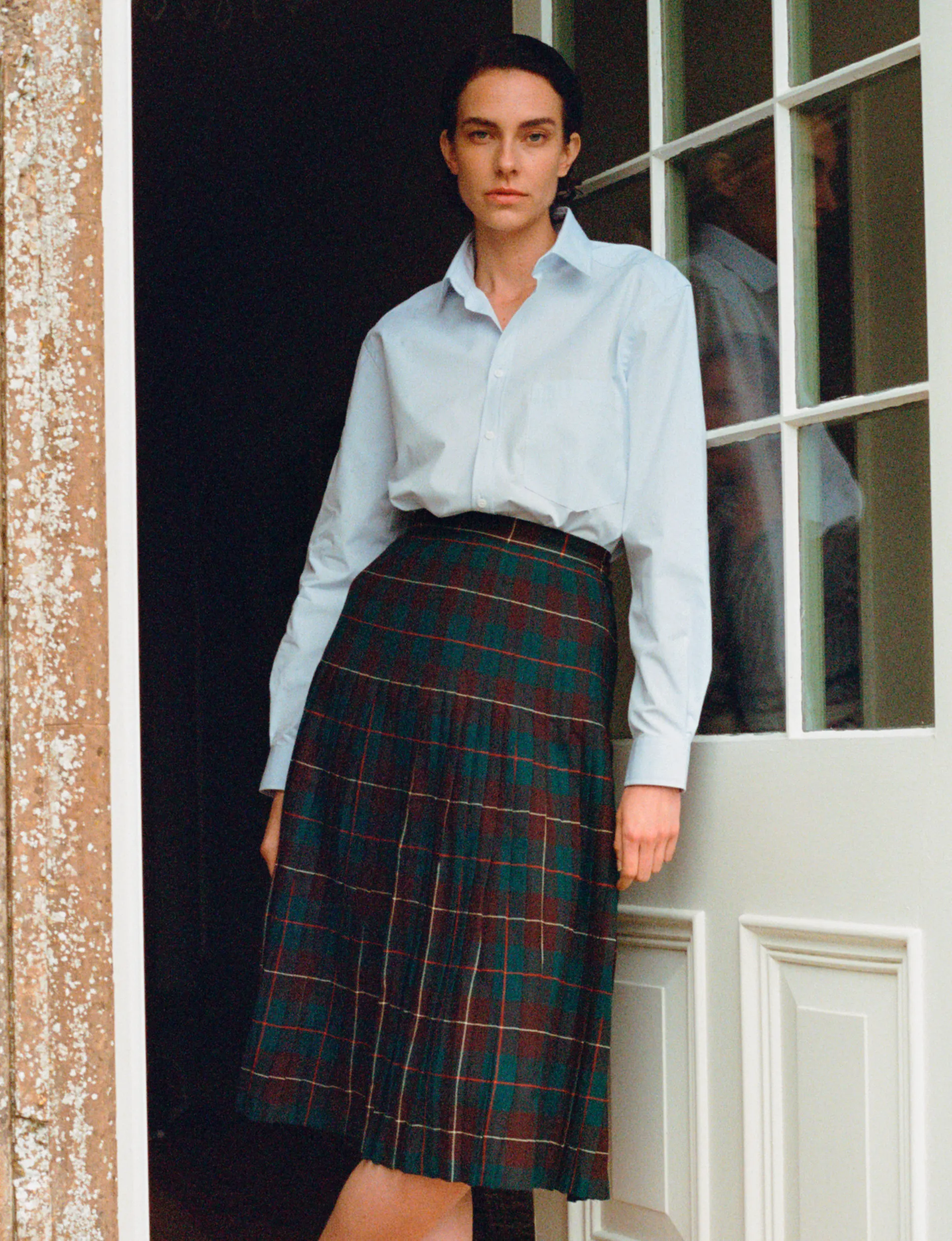 The Classic: Poplin, Steel Blue sold by With Nothing Underneath