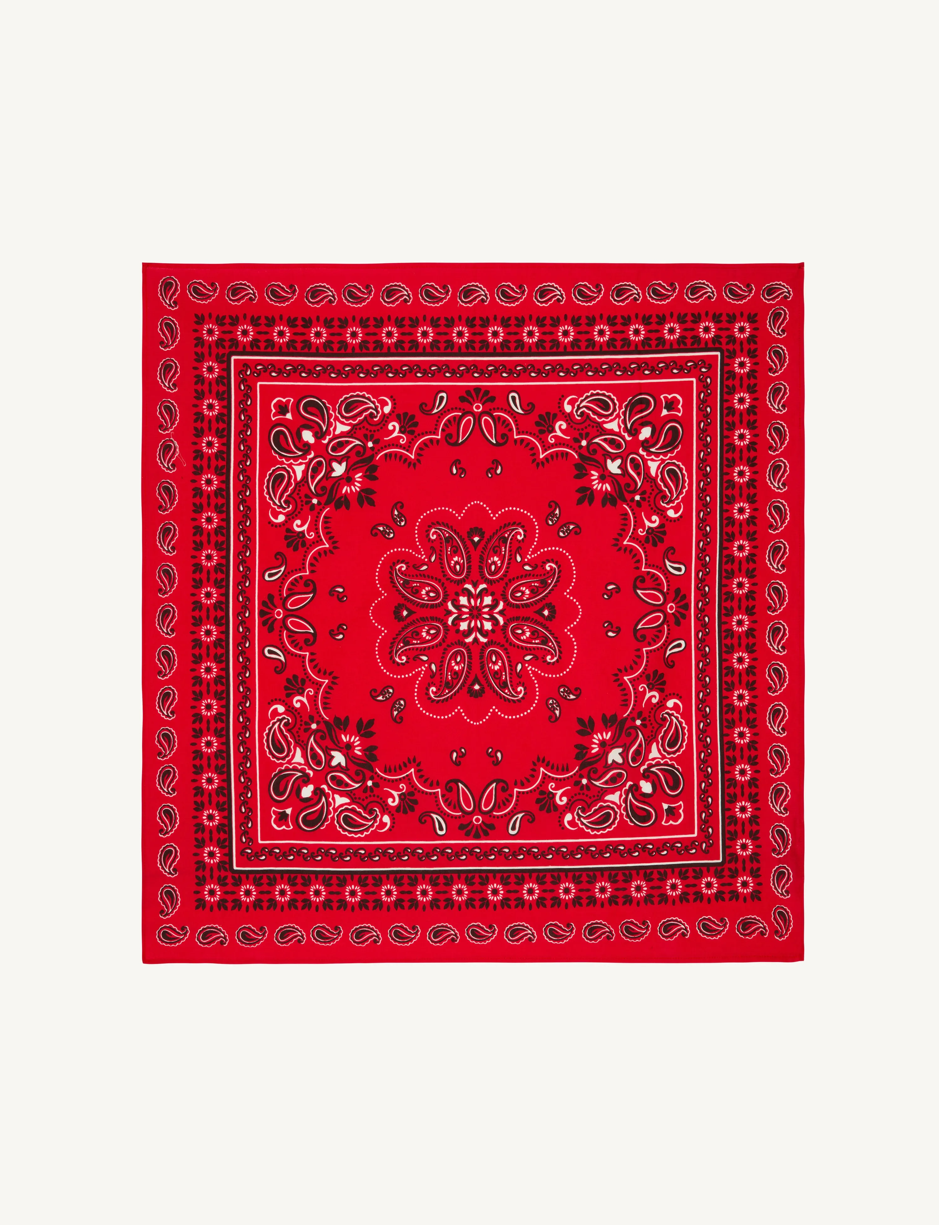 Neckerchief: Cotton, Red Paisley sold by With Nothing Underneath product image thumbnail 2