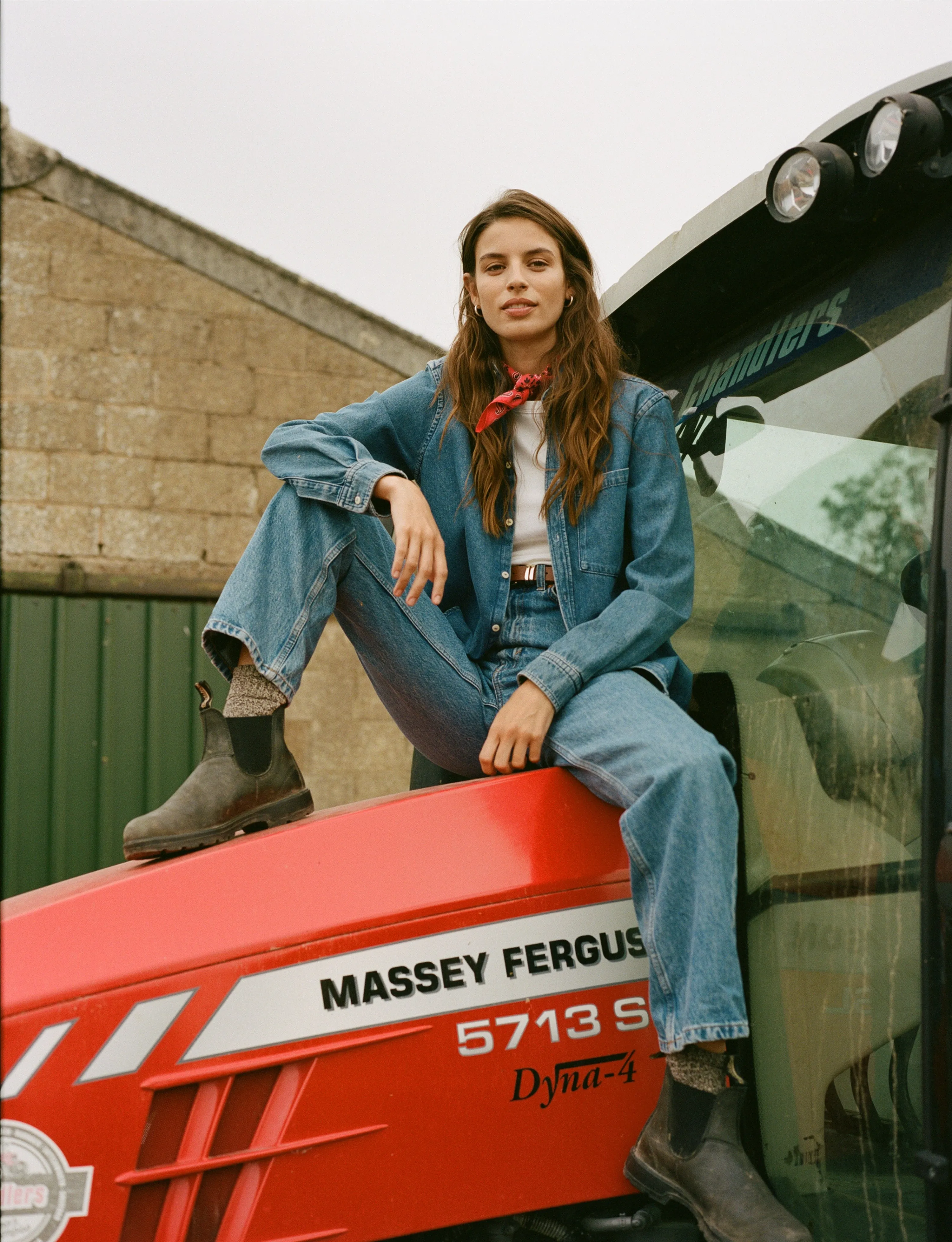 Neckerchief: Cotton, Red Paisley sold by With Nothing Underneath