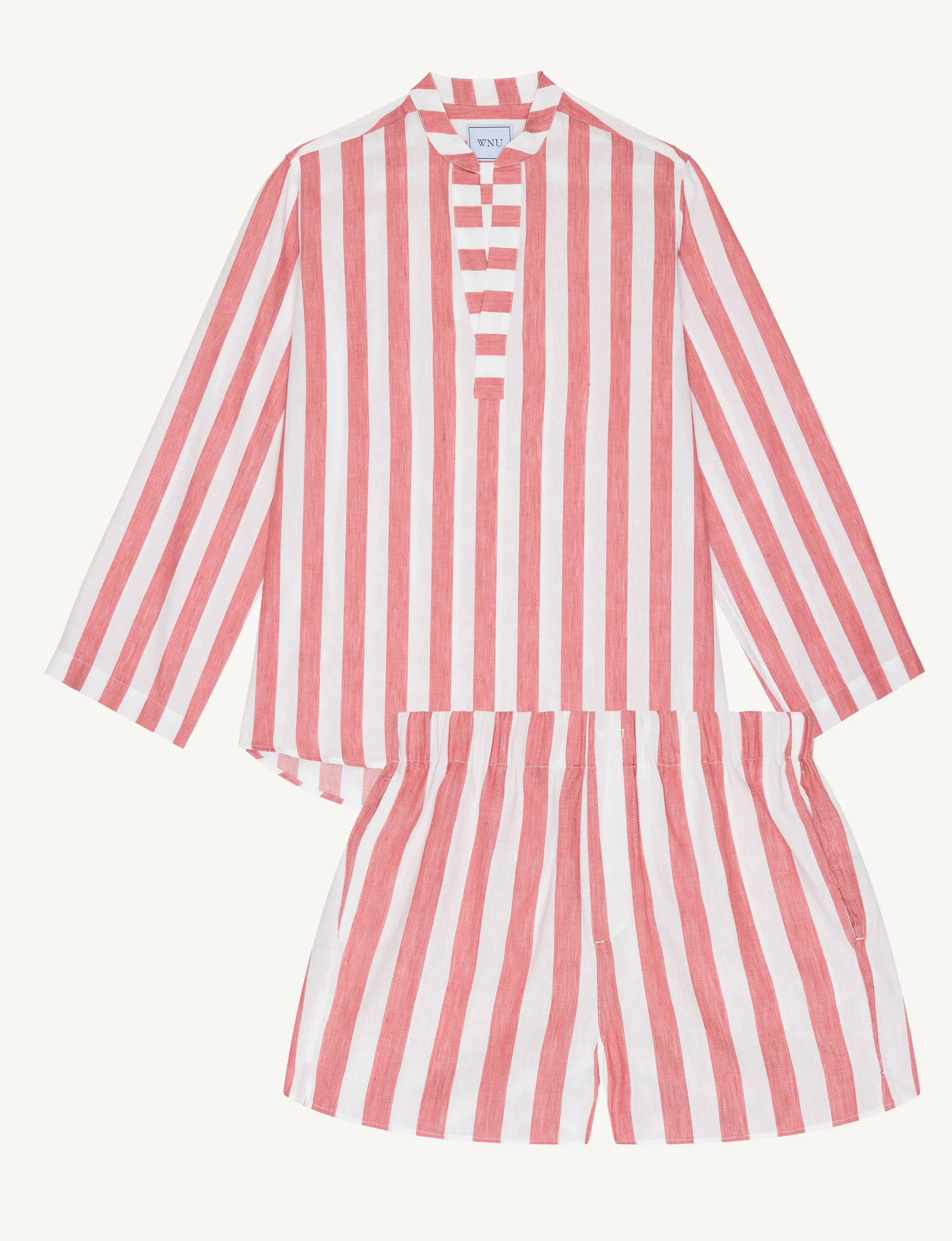 CO-ORD SET: WEAVE, Strawberry Stripe sold by With Nothing Underneath product image thumbnail 2