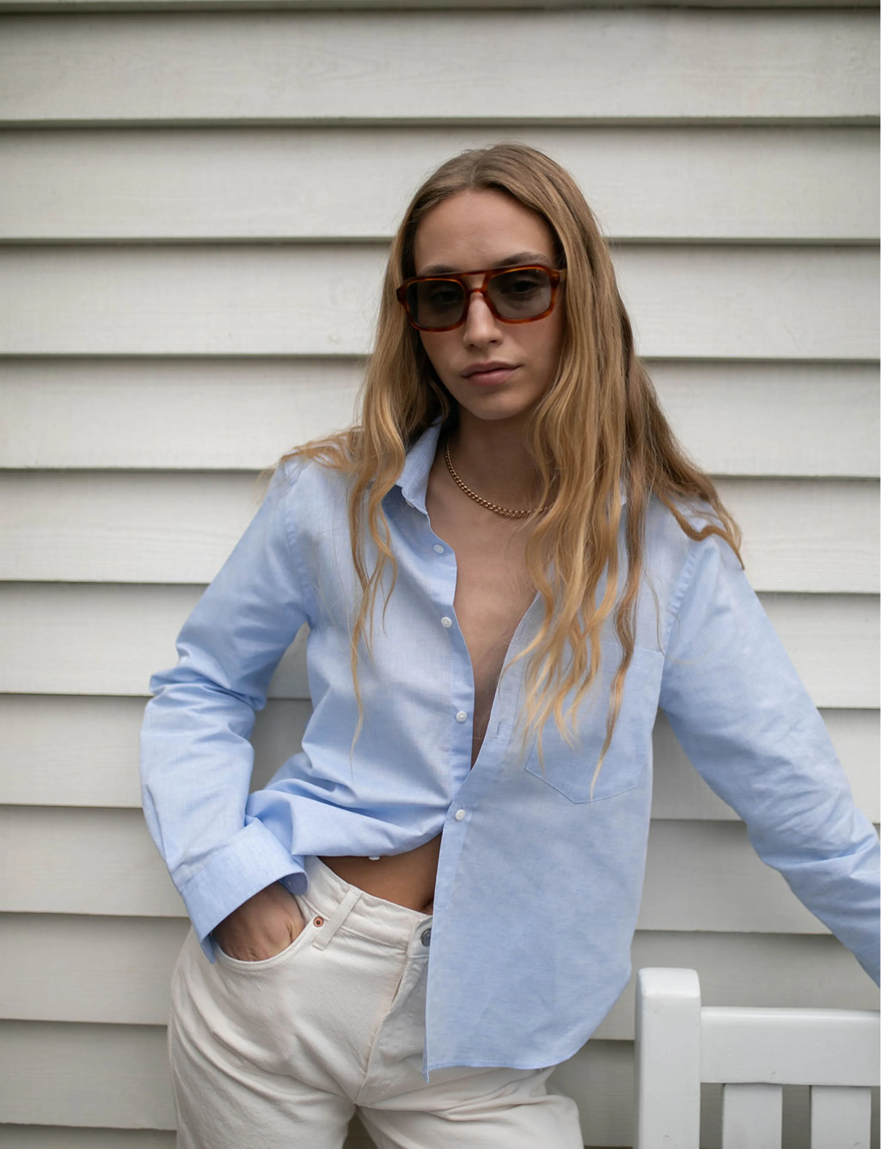 The Classic: Weave, Celeste Blue sold by With Nothing Underneath