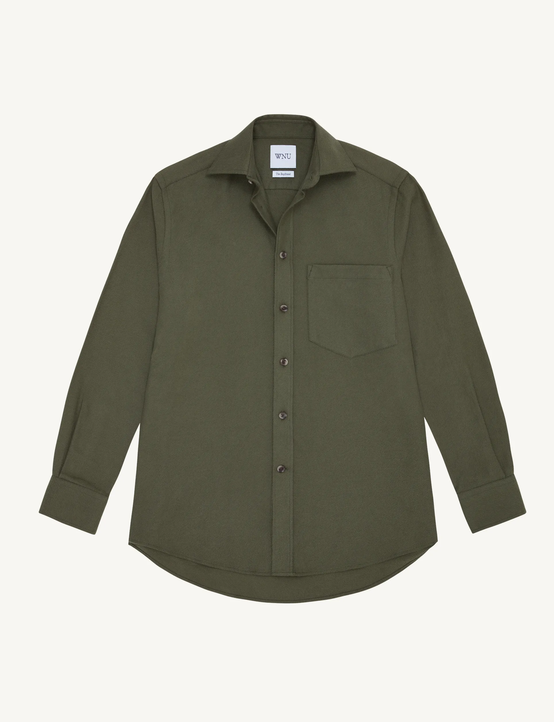 The Boyfriend: Brushed, Olive Green sold by With Nothing Underneath product image thumbnail 3