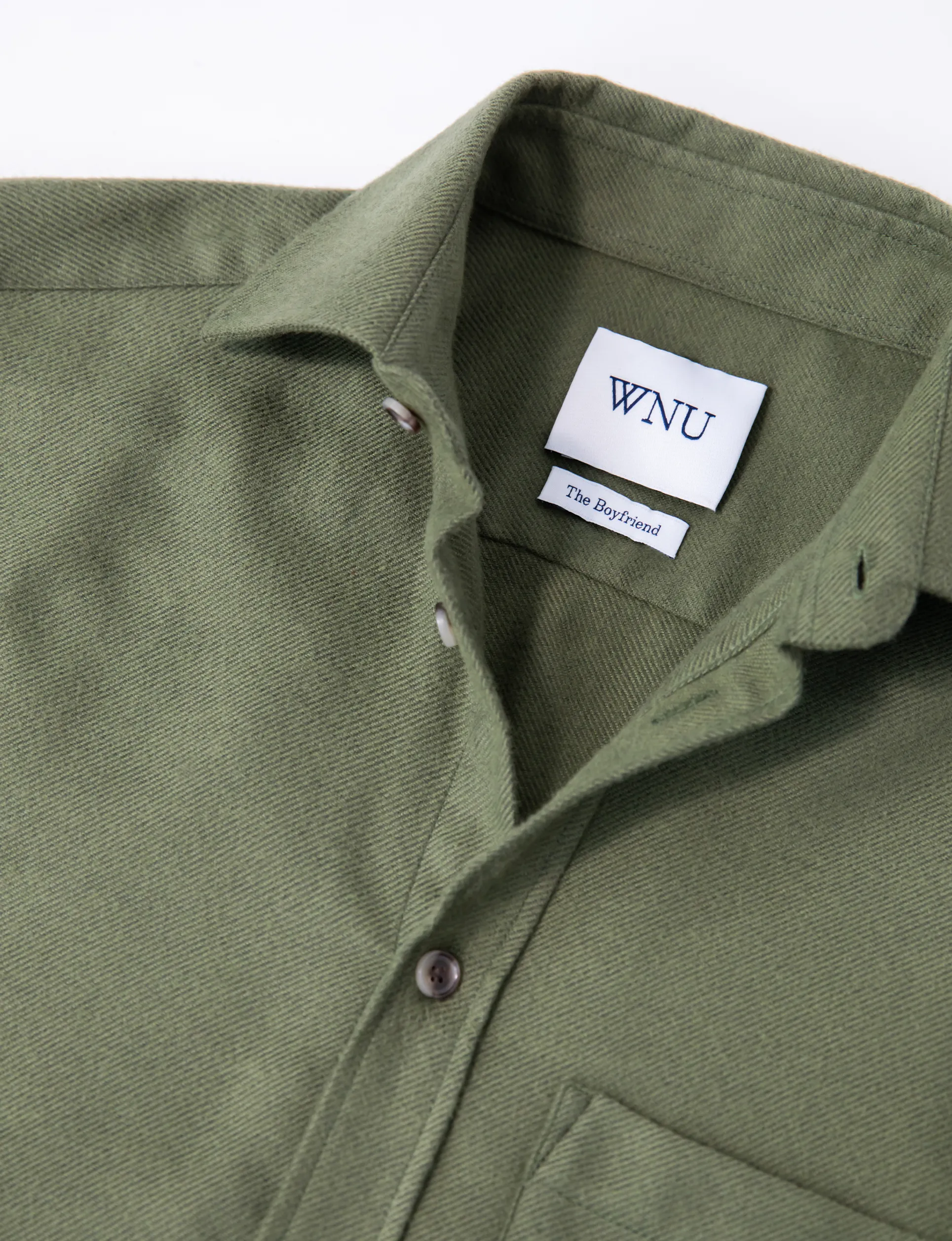 The Boyfriend: Brushed, Olive Green sold by With Nothing Underneath product image thumbnail 4