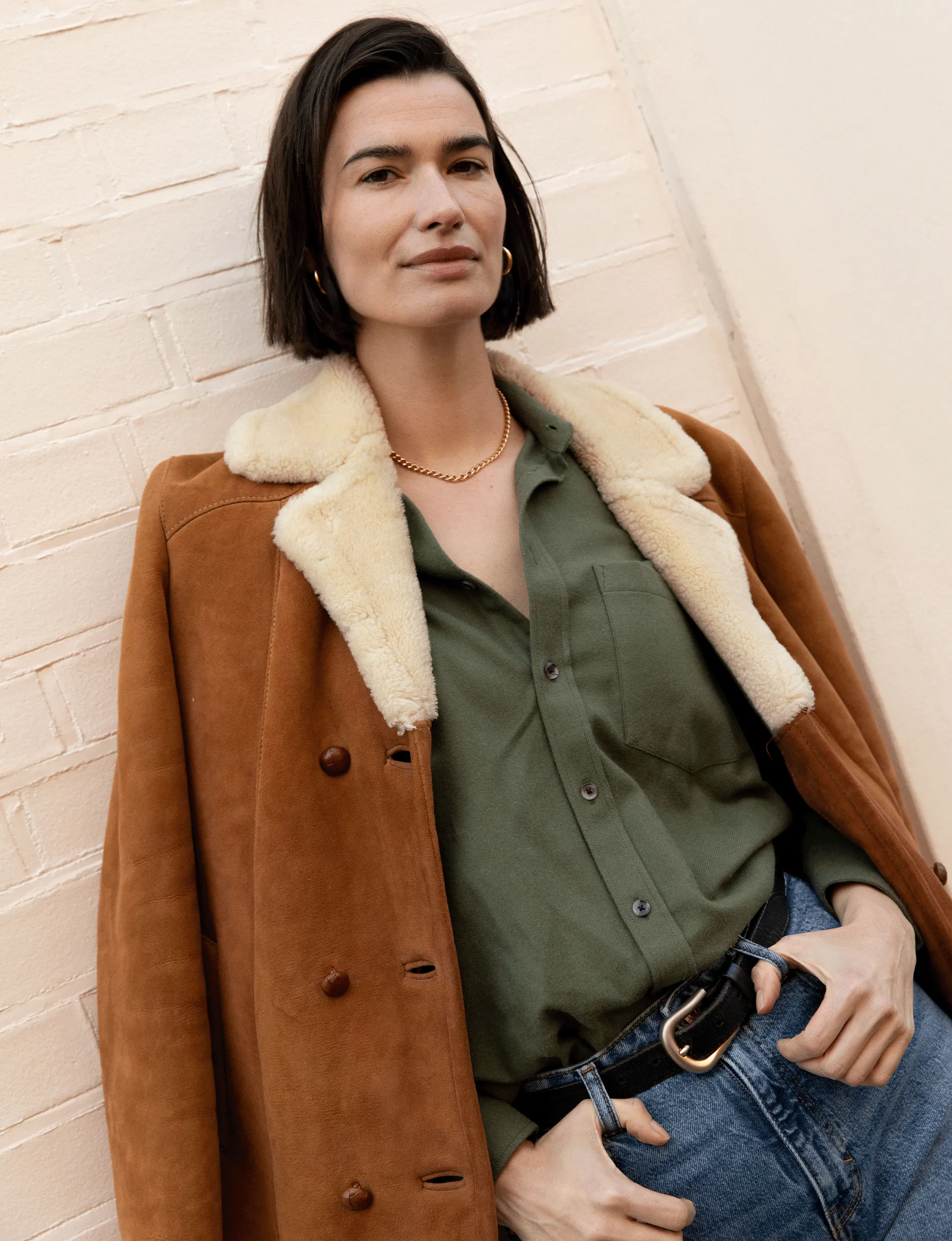 The Boyfriend: Brushed, Olive Green sold by With Nothing Underneath