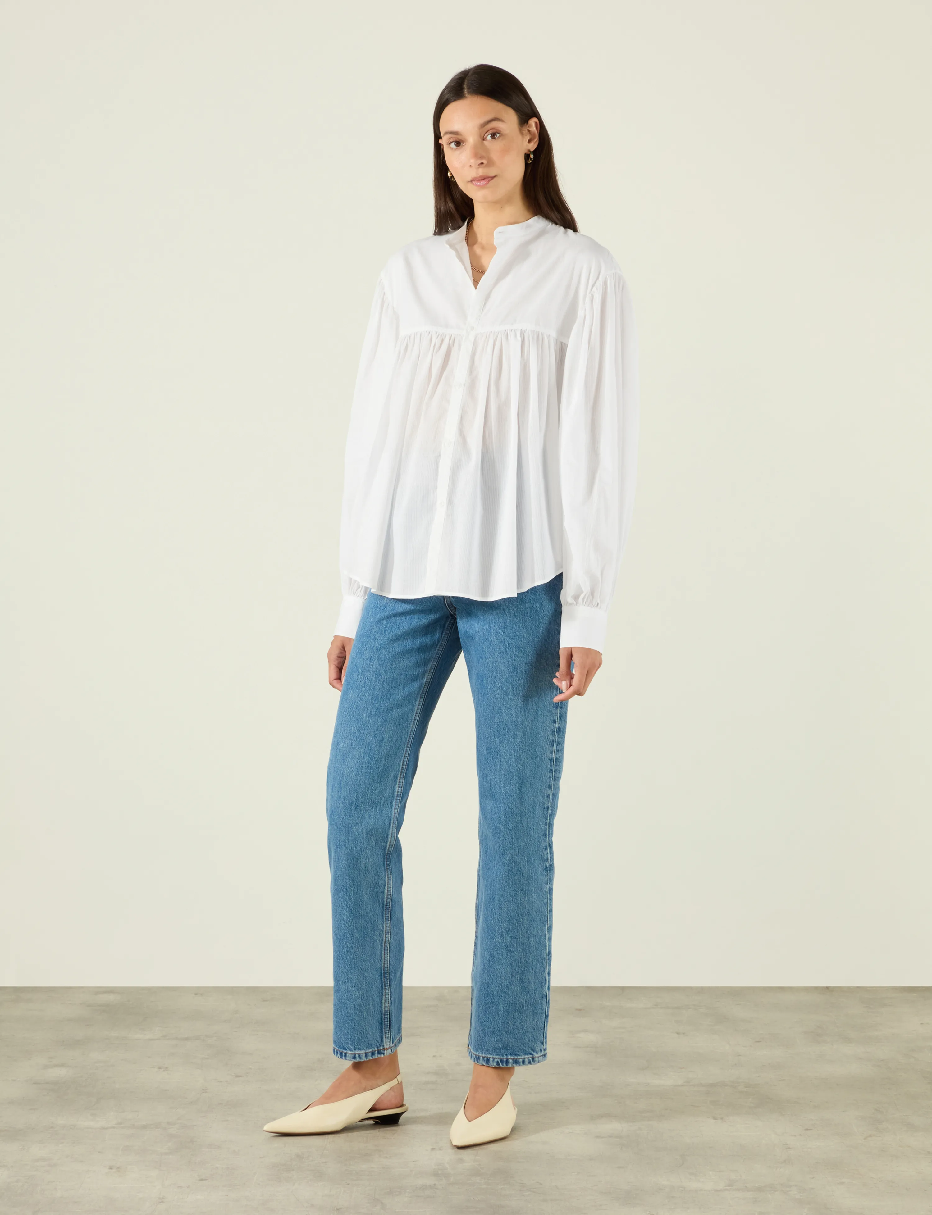 Daphne: Cotton Voile, White sold by With Nothing Underneath product image thumbnail 4