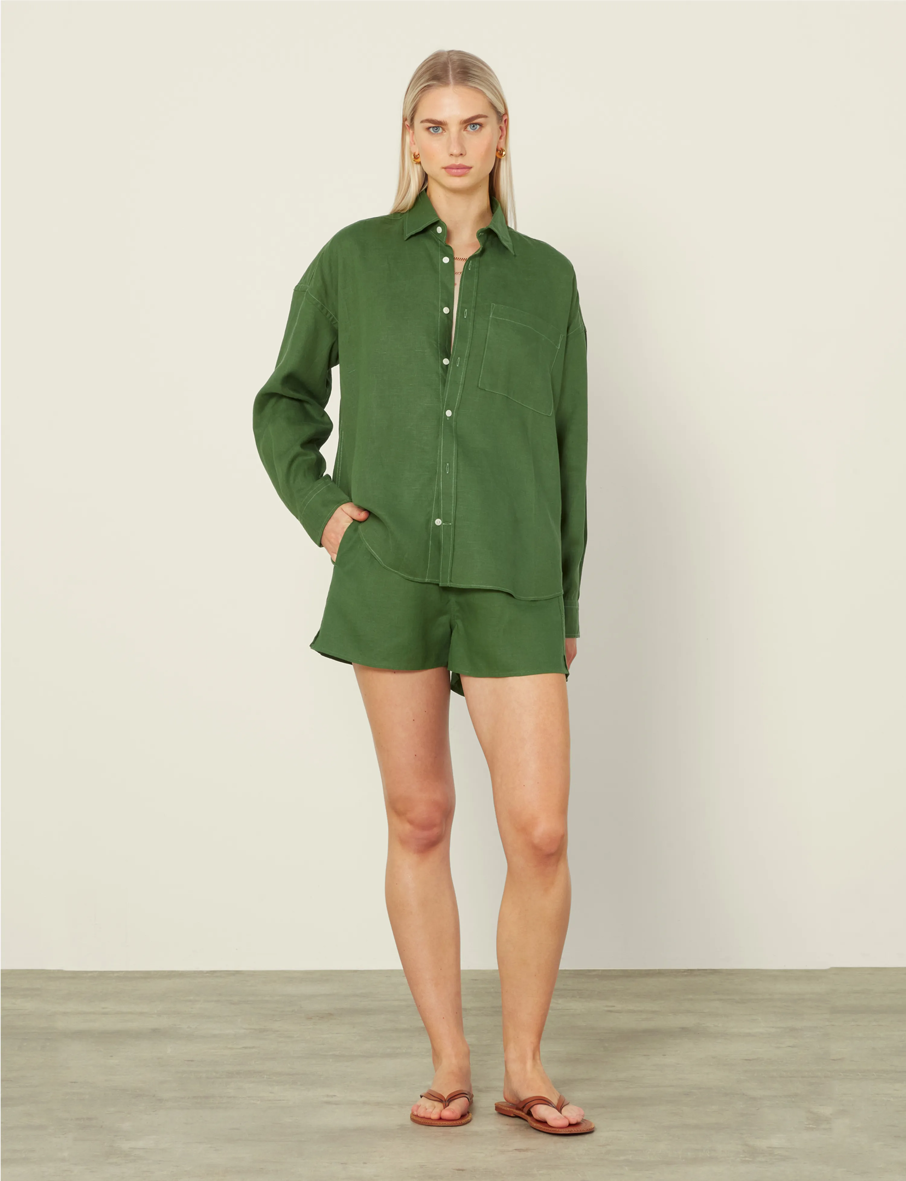 The Weekend: Hemp, Green sold by With Nothing Underneath product image thumbnail 3