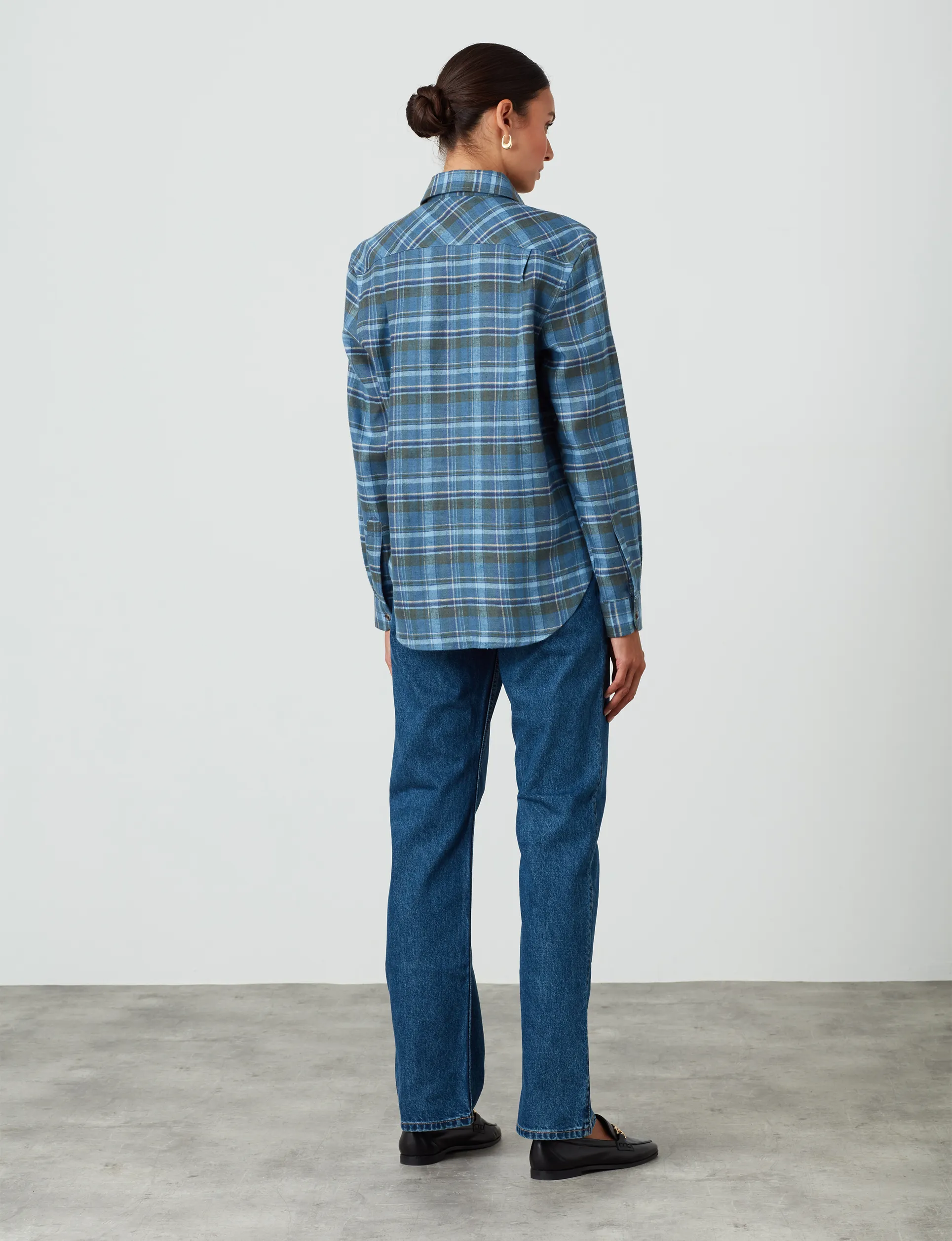 The Classic: Fine Brushed, Lake Plaid sold by With Nothing Underneath product image thumbnail 4