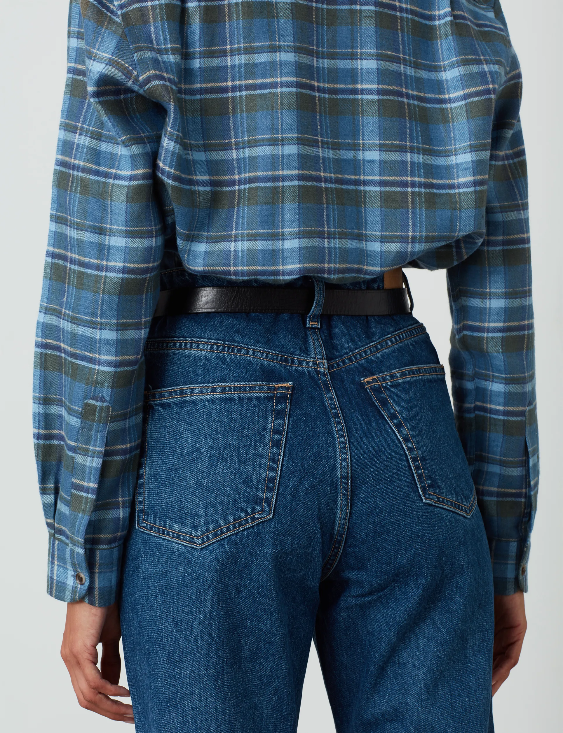 The Classic: Fine Brushed, Lake Plaid sold by With Nothing Underneath product image thumbnail 5