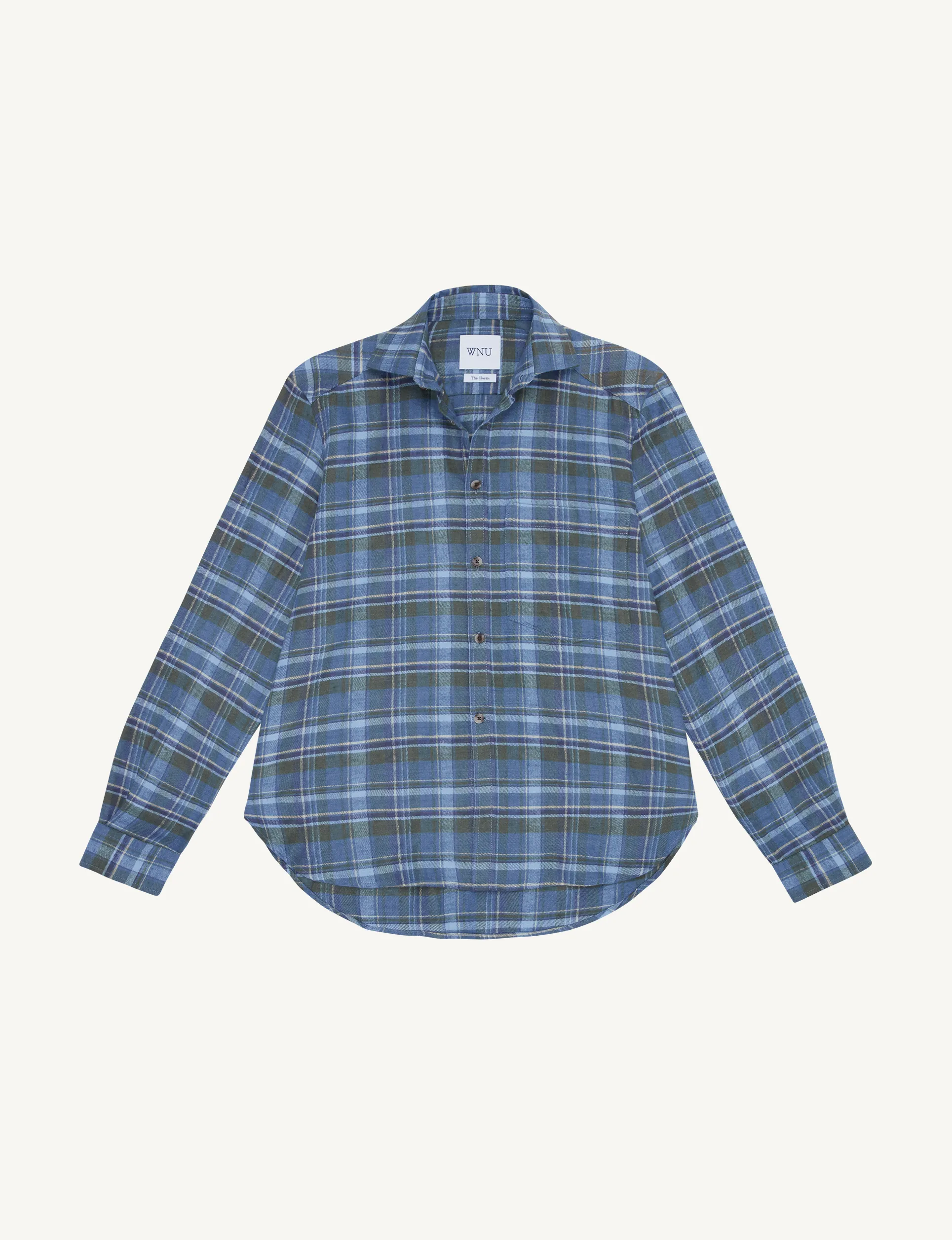 The Classic: Fine Brushed, Lake Plaid sold by With Nothing Underneath product image thumbnail 2