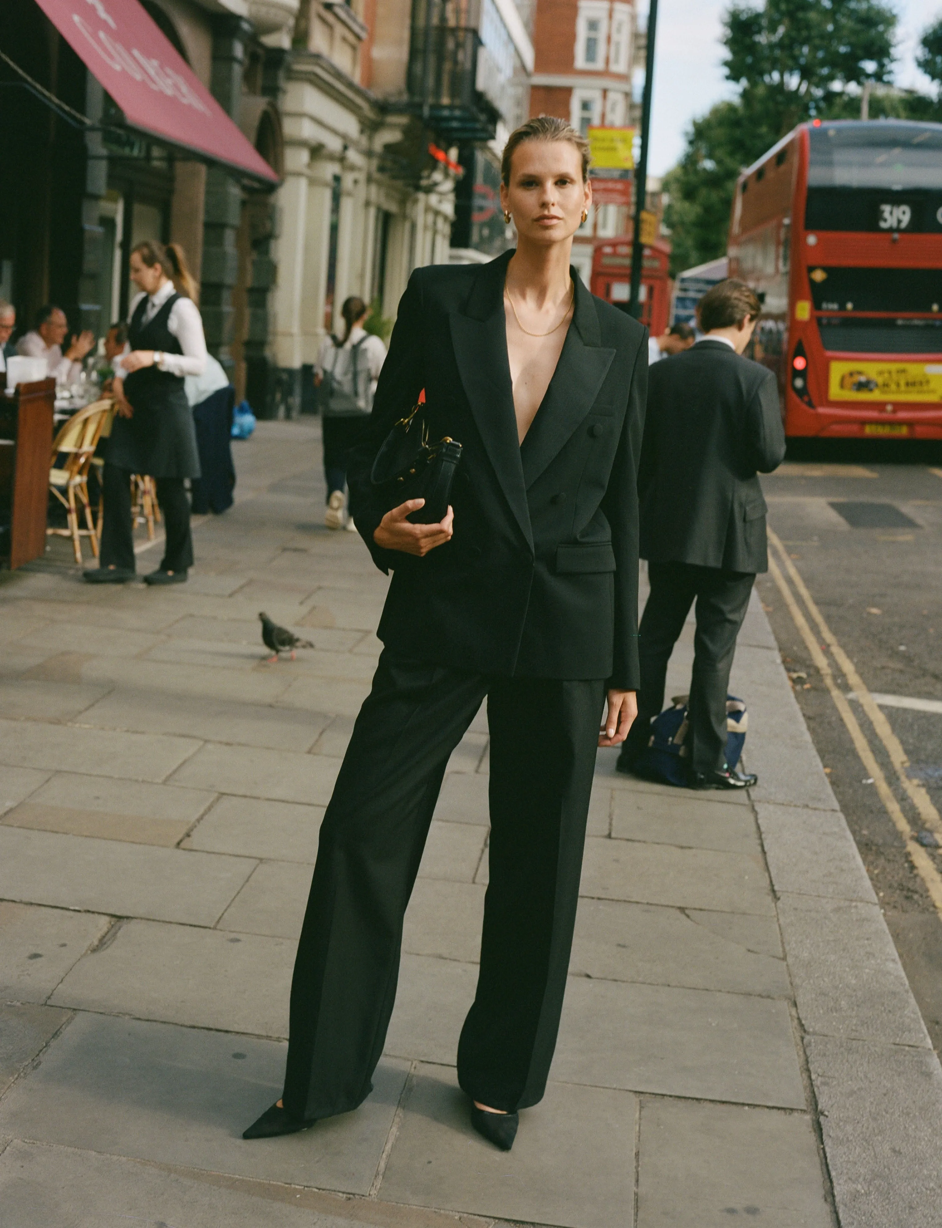 Rampling Trouser: Wool, Black sold by With Nothing Underneath