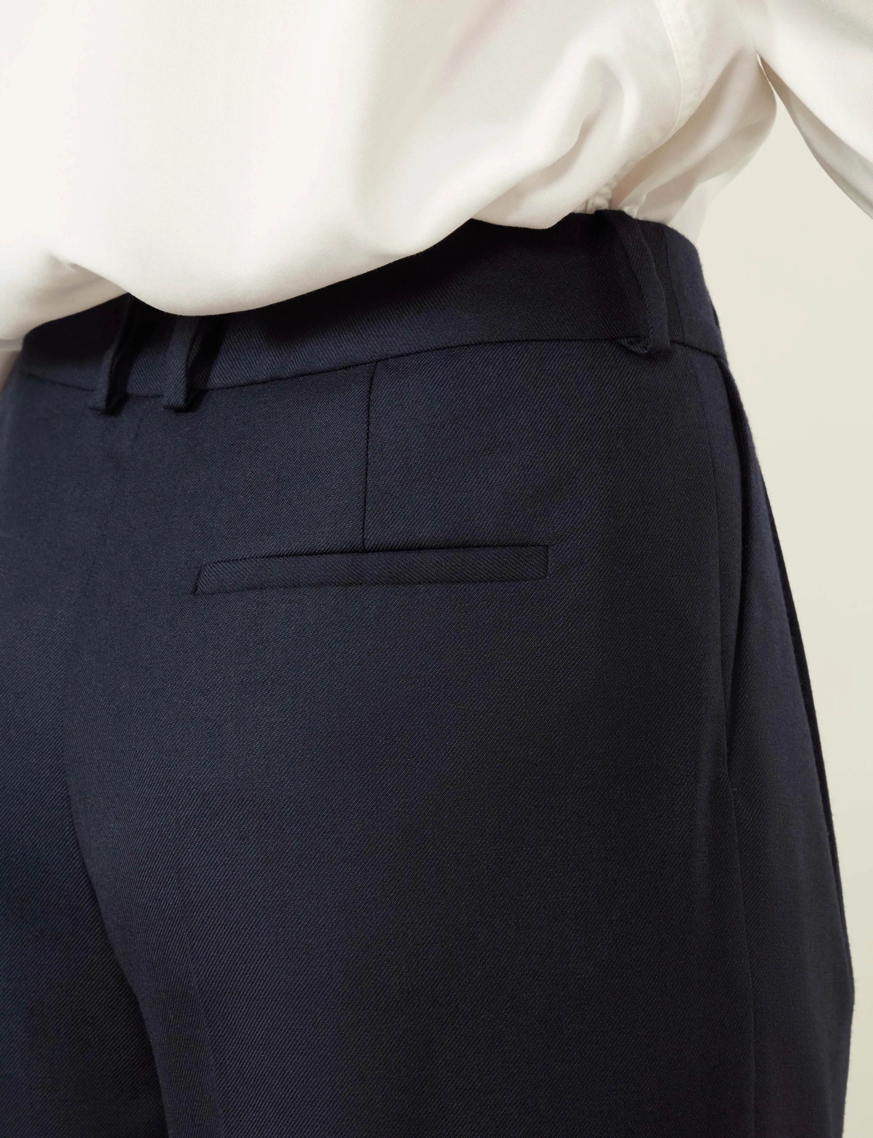Rampling Trouser: Wool, Navy sold by With Nothing Underneath product image thumbnail 5