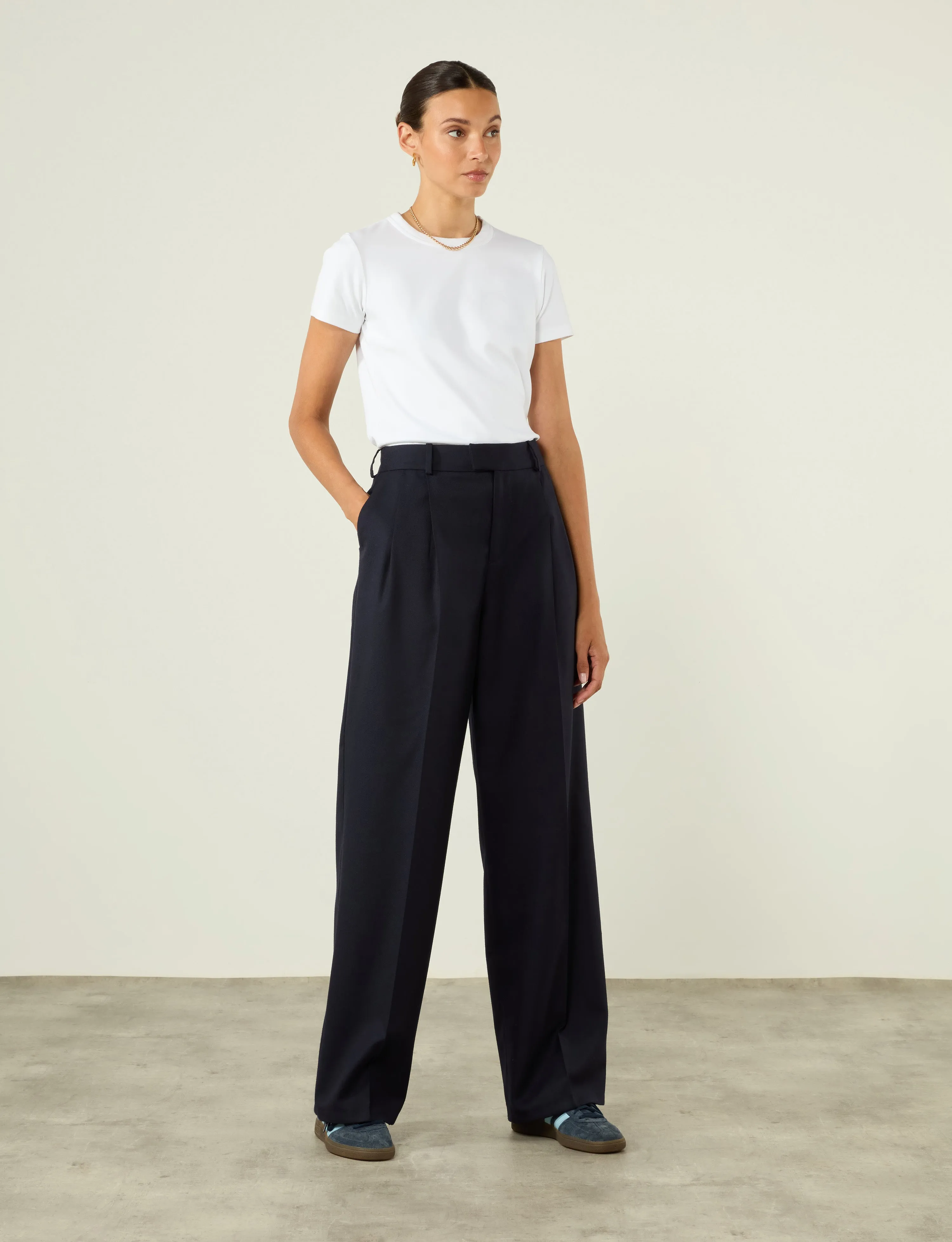 Rampling Trouser: Wool, Navy sold by With Nothing Underneath product image thumbnail 3
