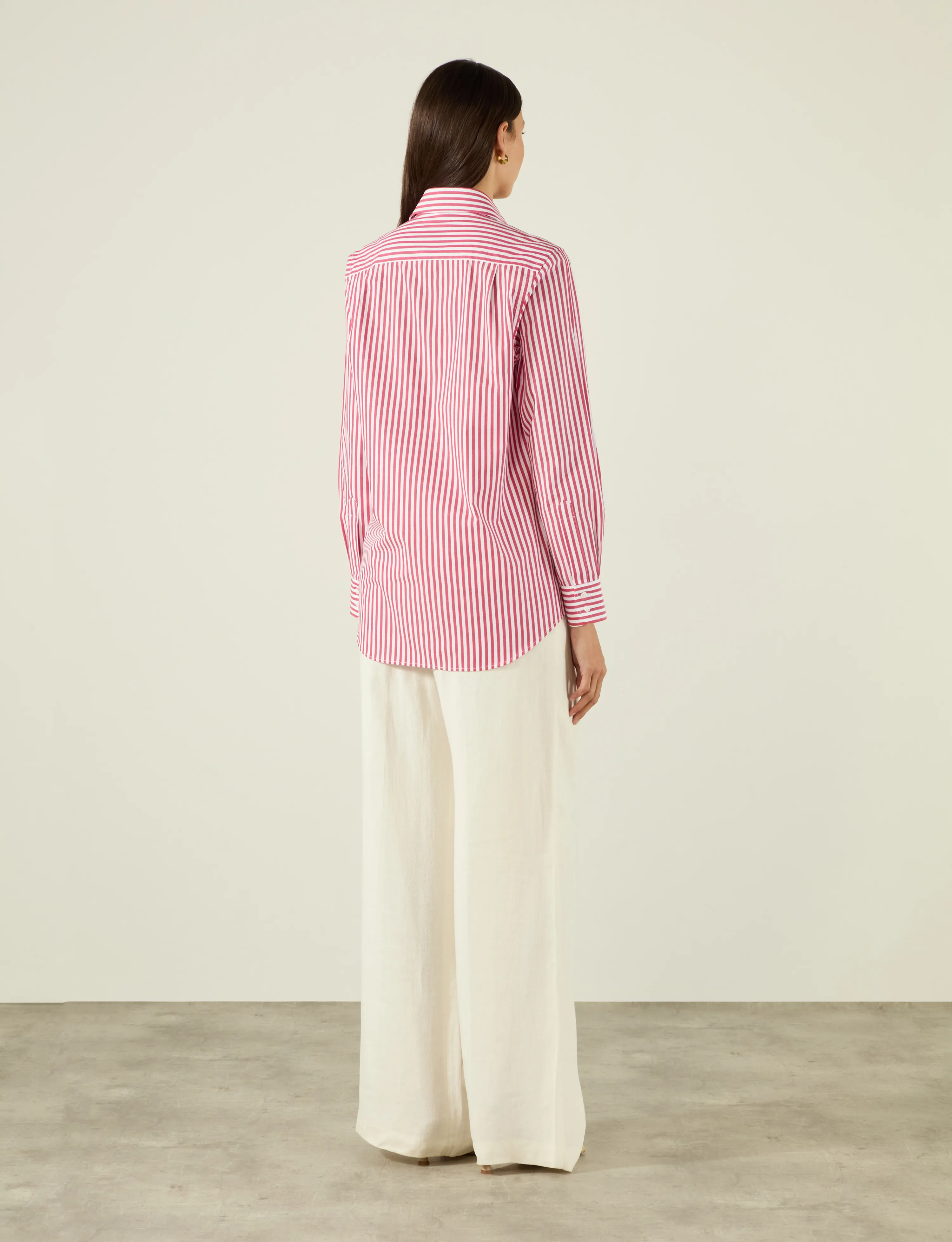 The Boyfriend: Fine Poplin, Red Stripe sold by With Nothing Underneath product image thumbnail 5