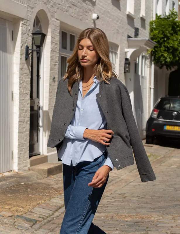 The Classic: Fine Brushed, Dusty Blue sold by With Nothing Underneath