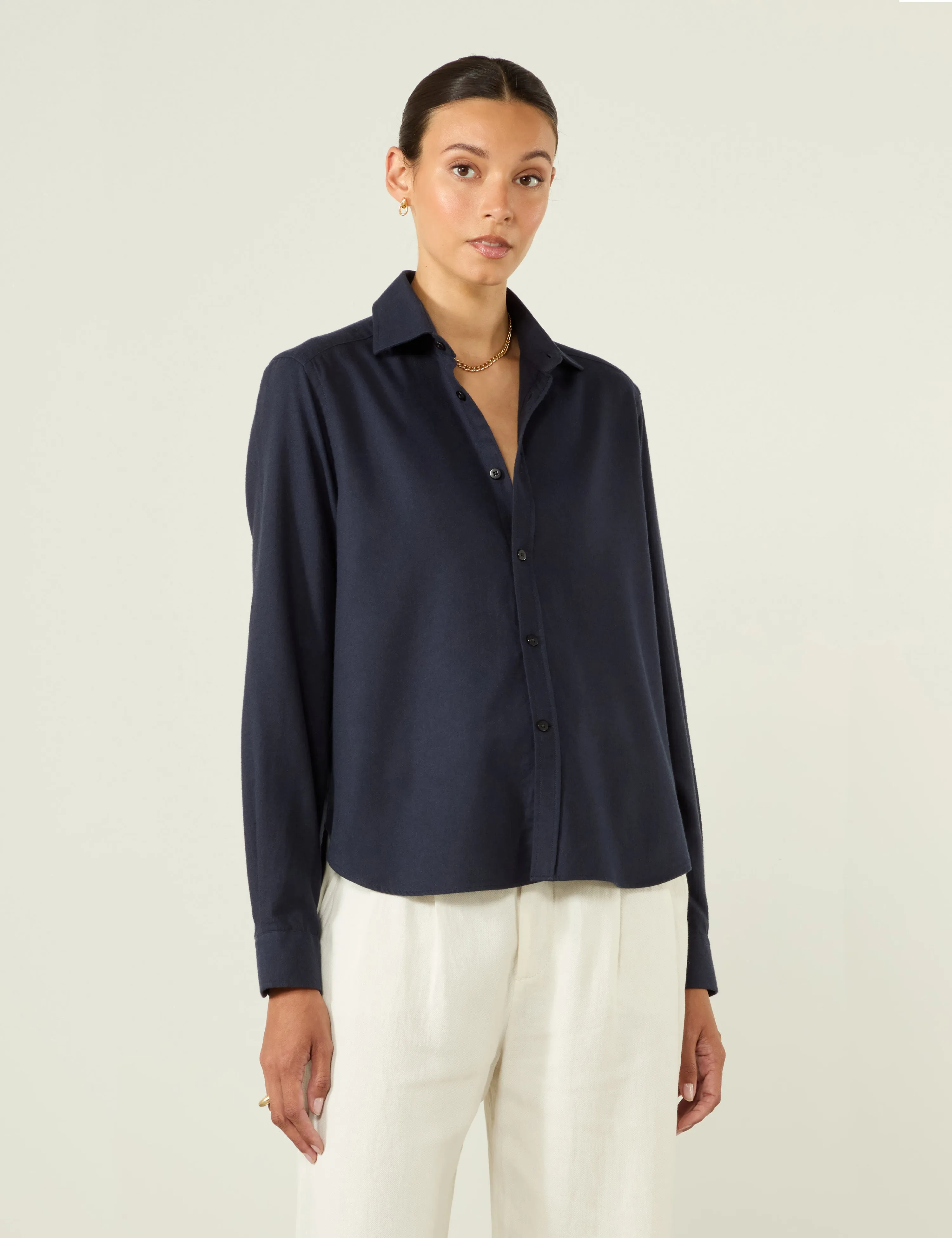 The Classic: Fine Brushed, Navy Blue sold by With Nothing Underneath product image thumbnail 2