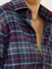 The Classic: Fine Brushed, Blue and Red Plaid sold by With Nothing Underneath