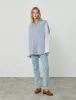 The Oversized: Chambray, Blue Patchwork sold by With Nothing Underneath