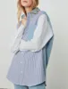 The Oversized: Chambray, Blue Patchwork sold by With Nothing Underneath