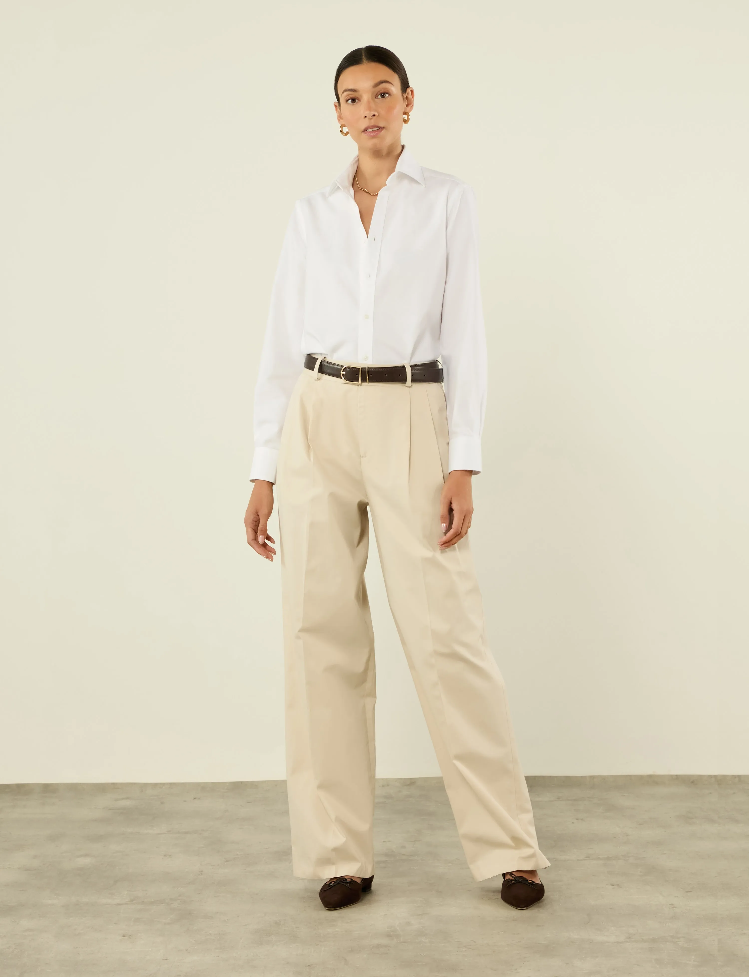 Rampling Trouser: Cotton, Fawn sold by With Nothing Underneath product image thumbnail 5