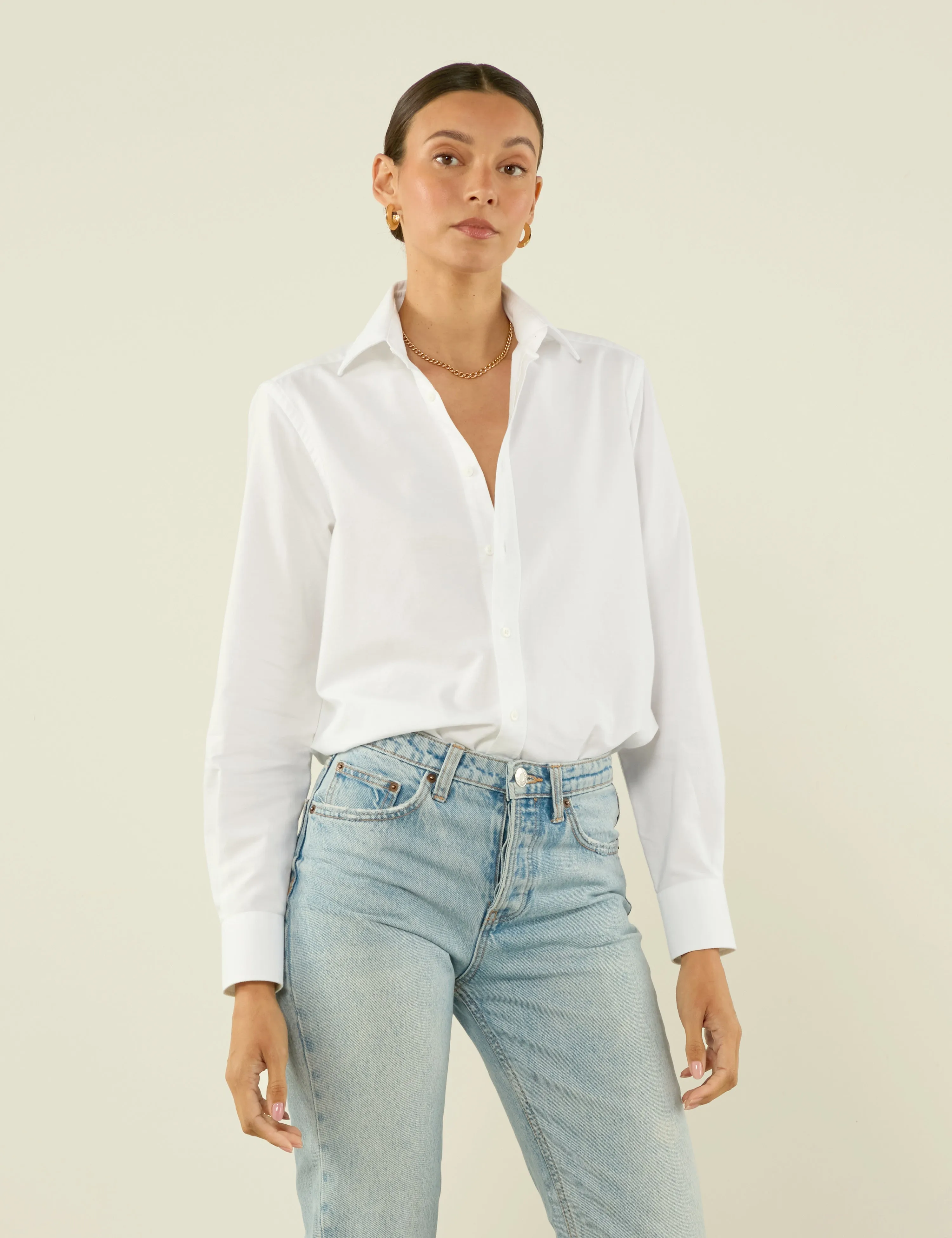 The Boyfriend: Oxford, White sold by With Nothing Underneath product image thumbnail 2