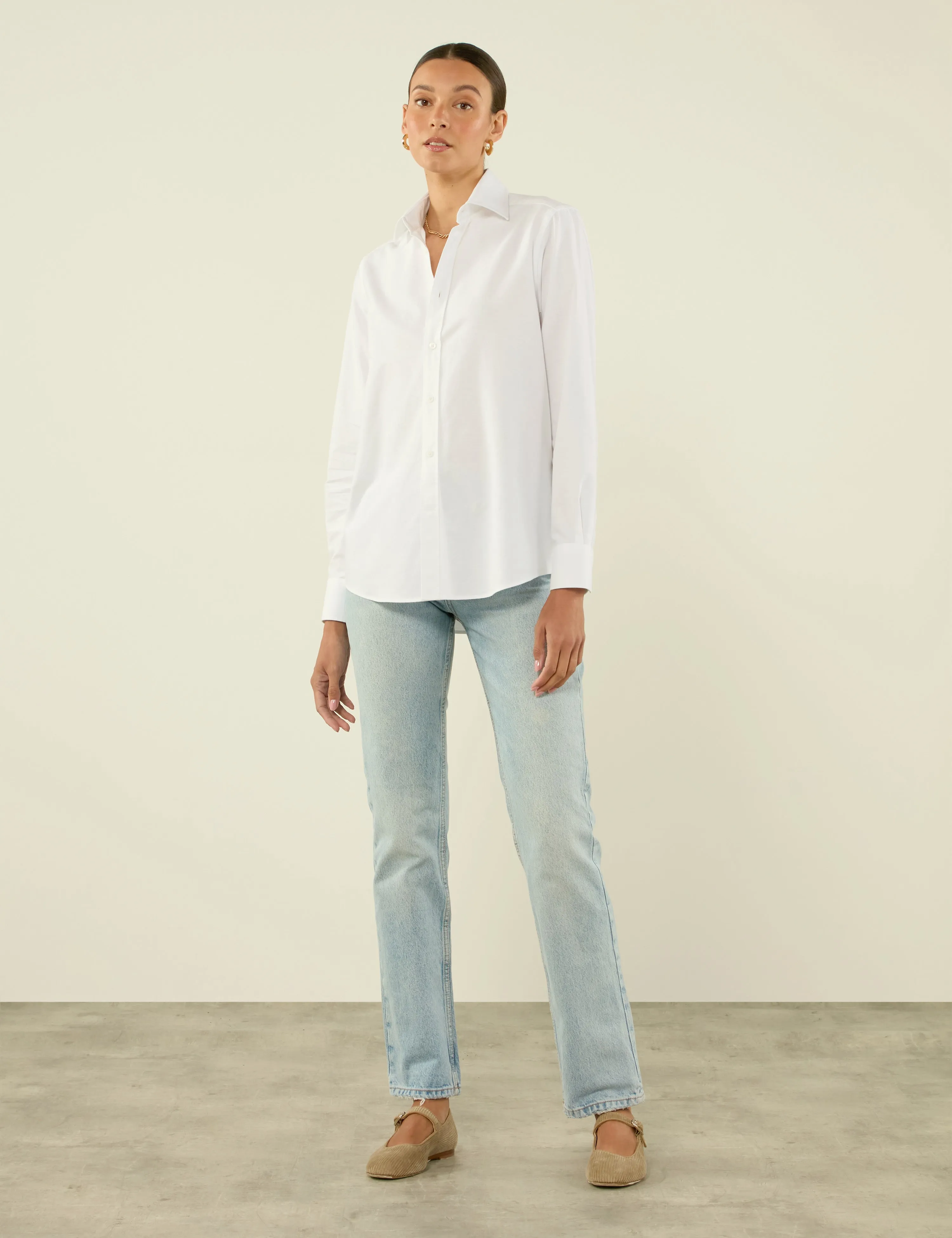 The Boyfriend: Oxford, White sold by With Nothing Underneath