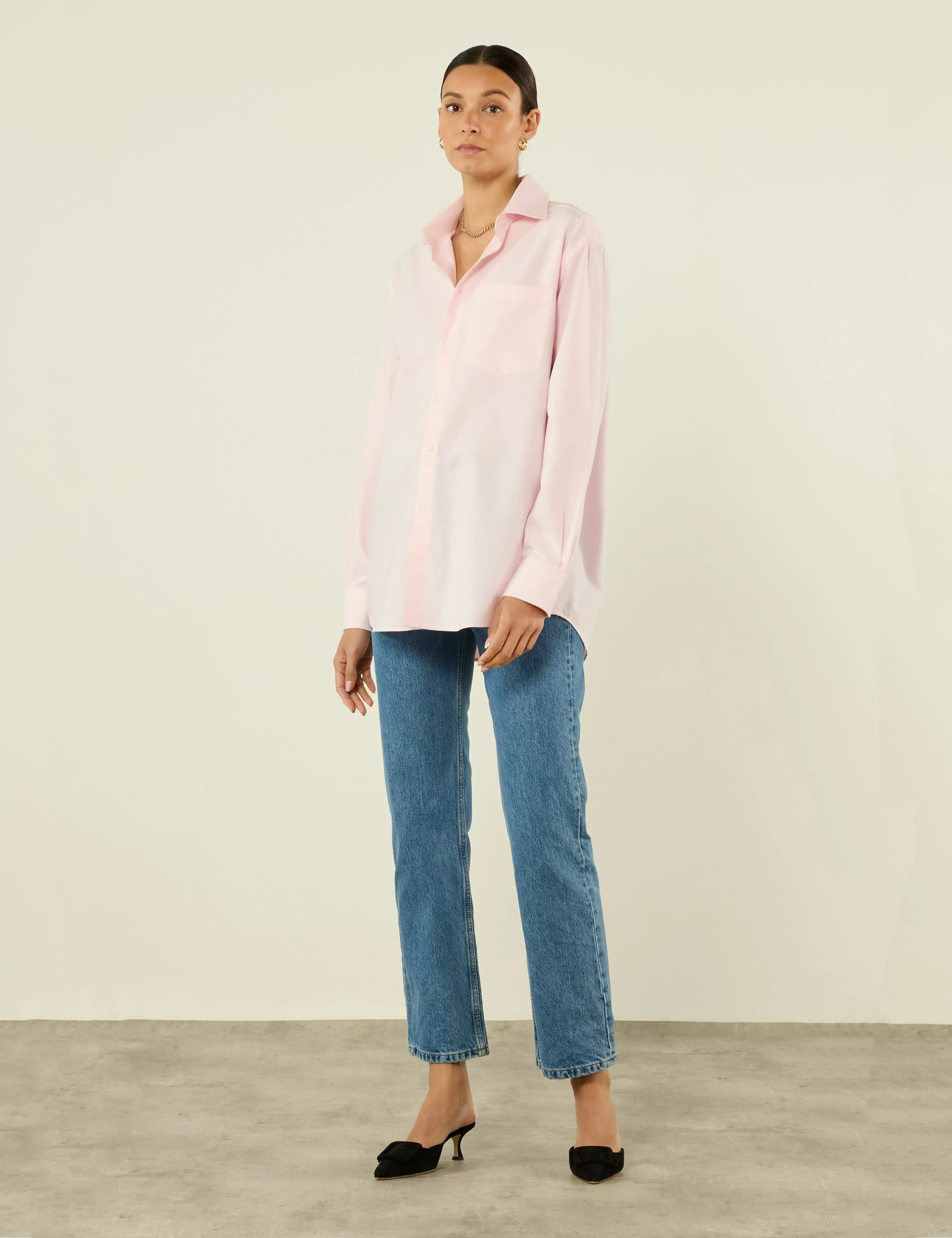 The Oversized: Oxford, Rose Pink sold by With Nothing Underneath product image thumbnail 5