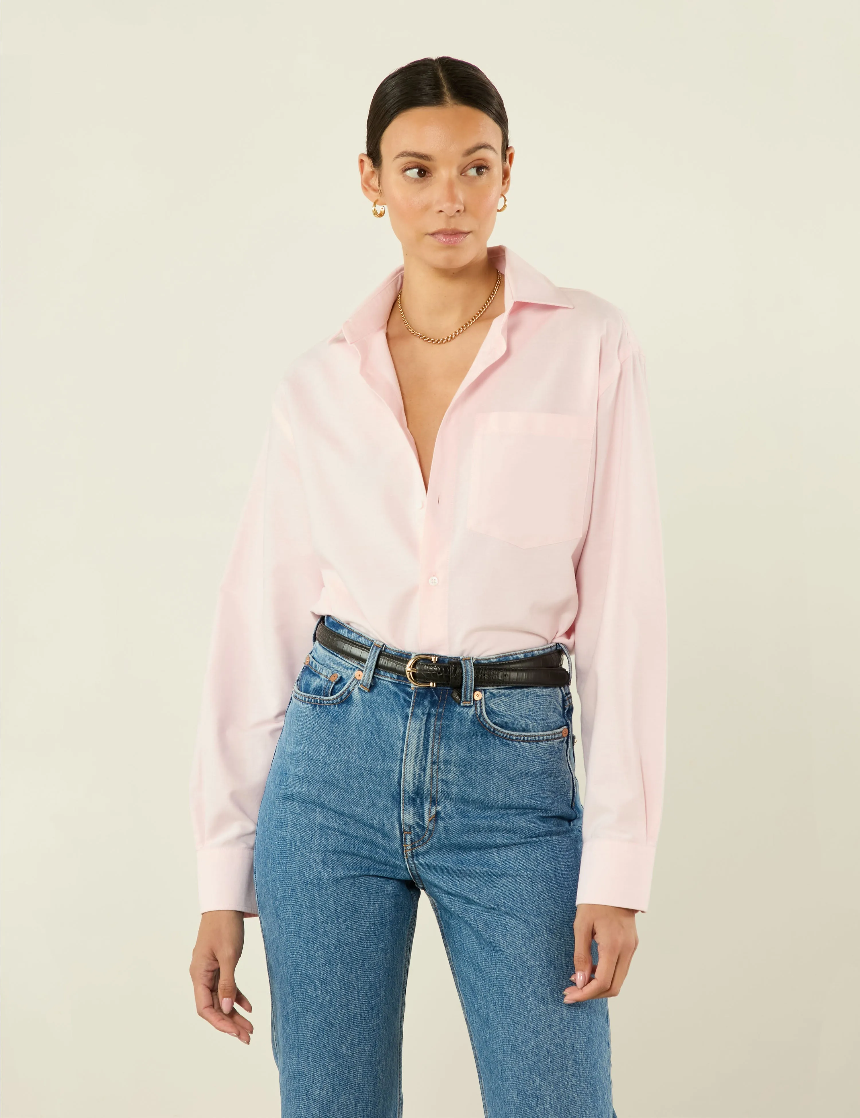 The Oversized: Oxford, Rose Pink sold by With Nothing Underneath product image thumbnail 2