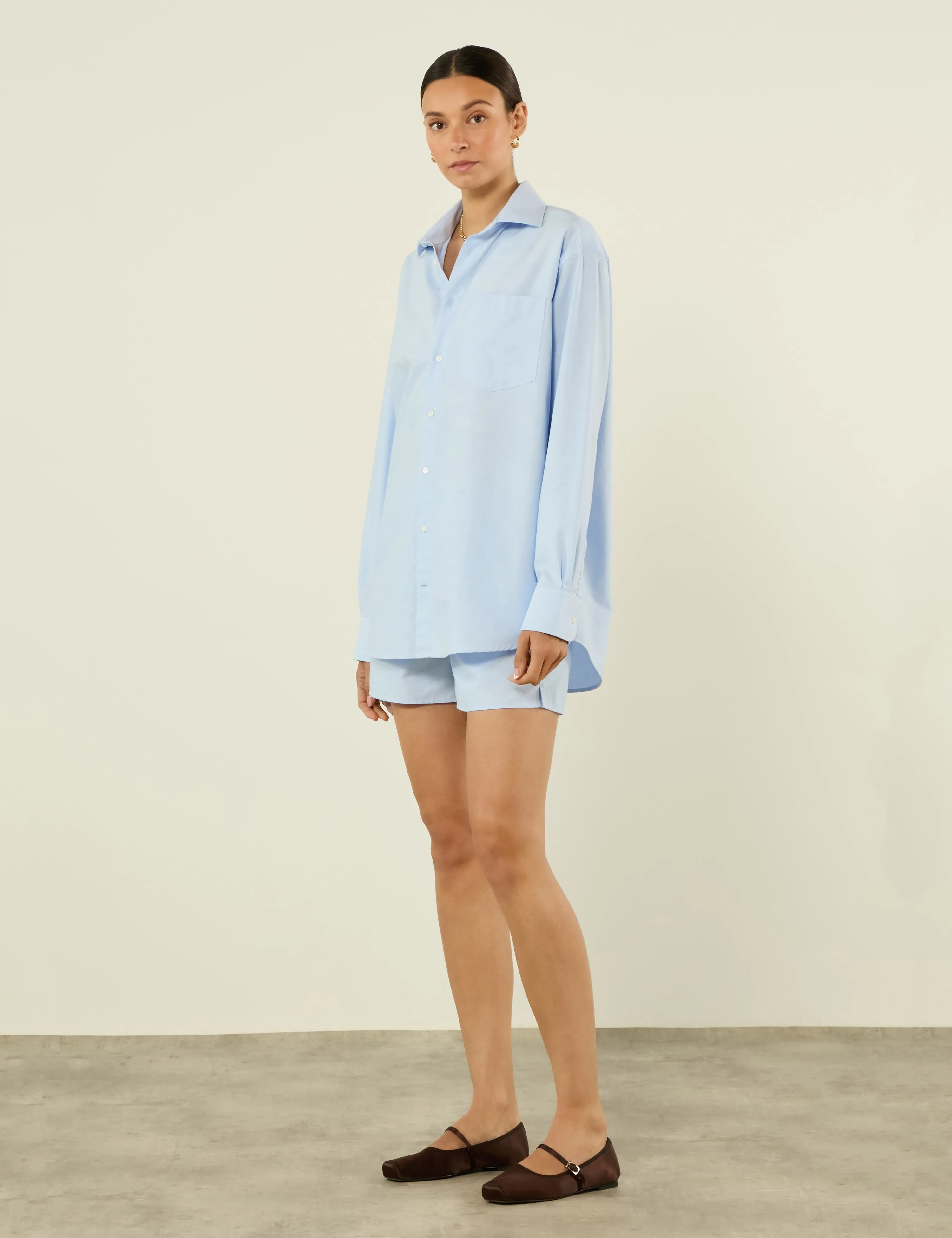 The Boxer: Oxford, Celeste Blue sold by With Nothing Underneath product image thumbnail 4