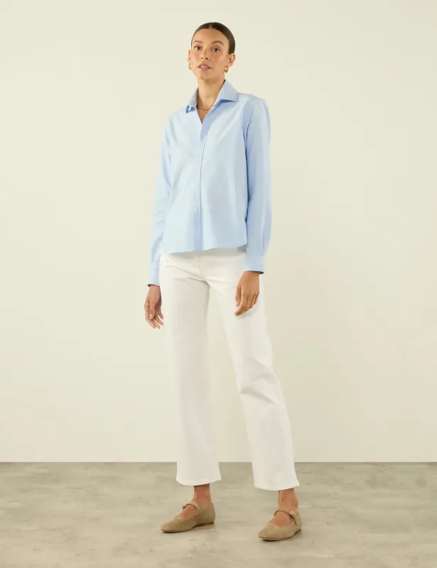 The Classic: Oxford, Celeste Blue sold by With Nothing Underneath