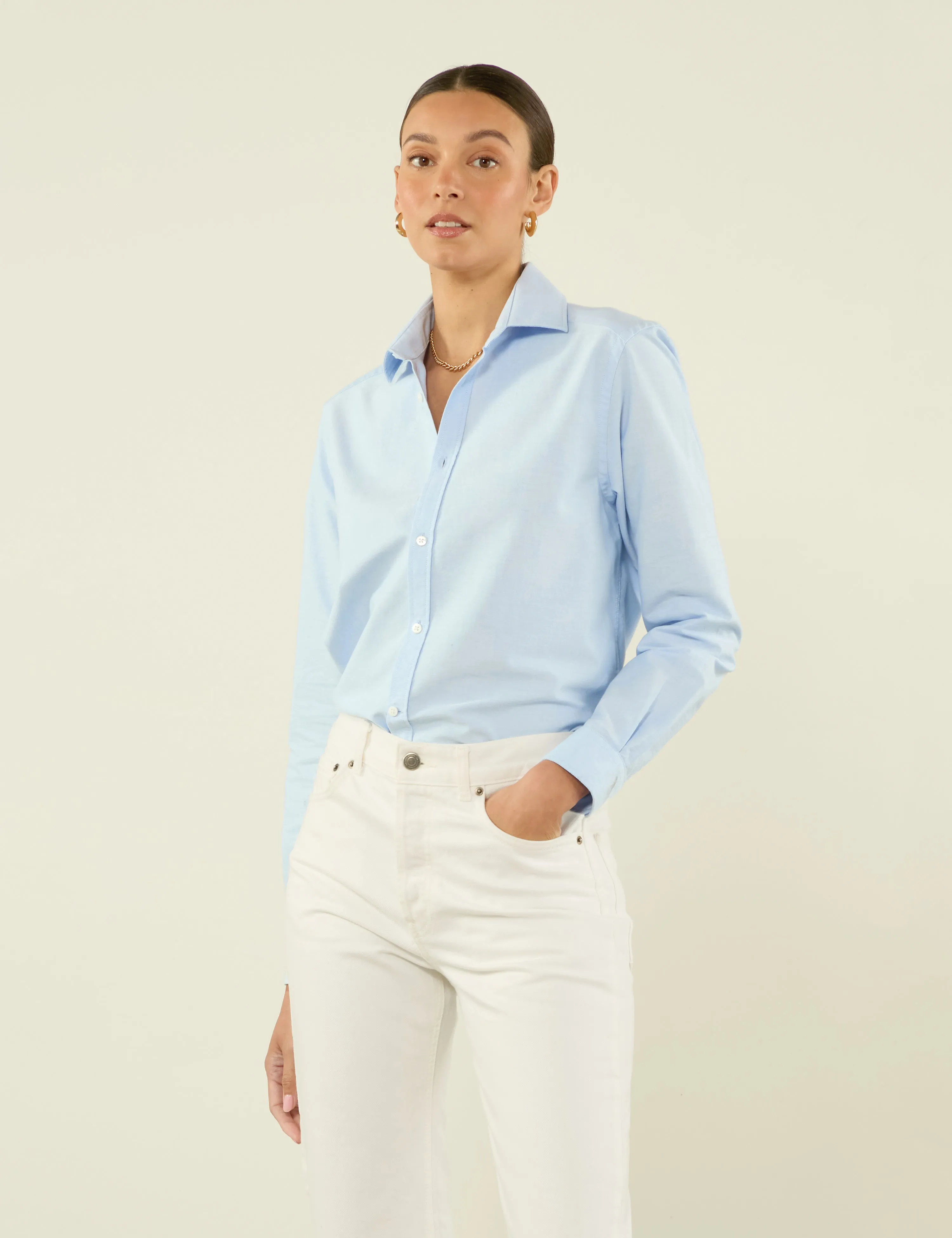The Classic: Oxford, Celeste Blue sold by With Nothing Underneath product image thumbnail 2
