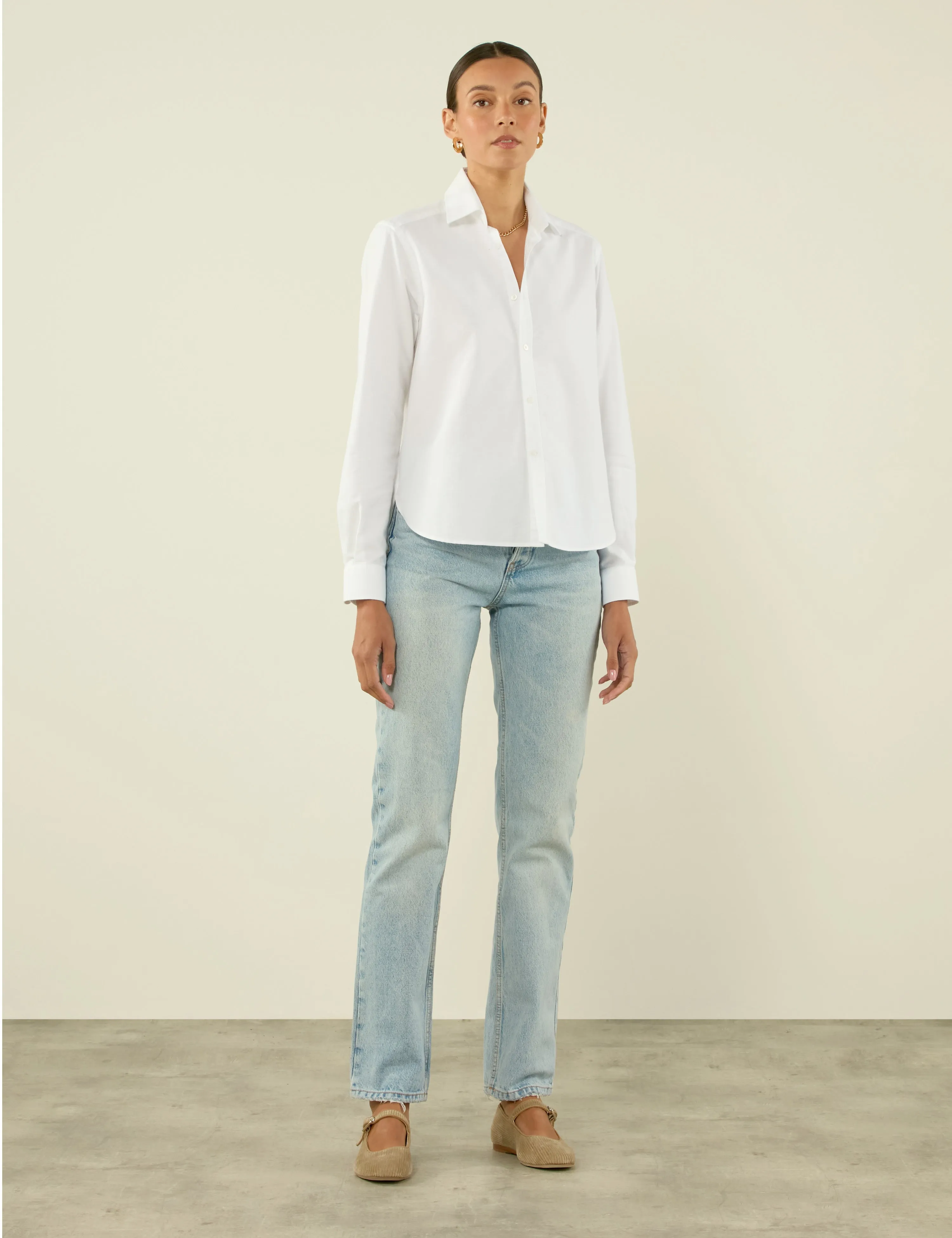 The Classic: Oxford, White sold by With Nothing Underneath