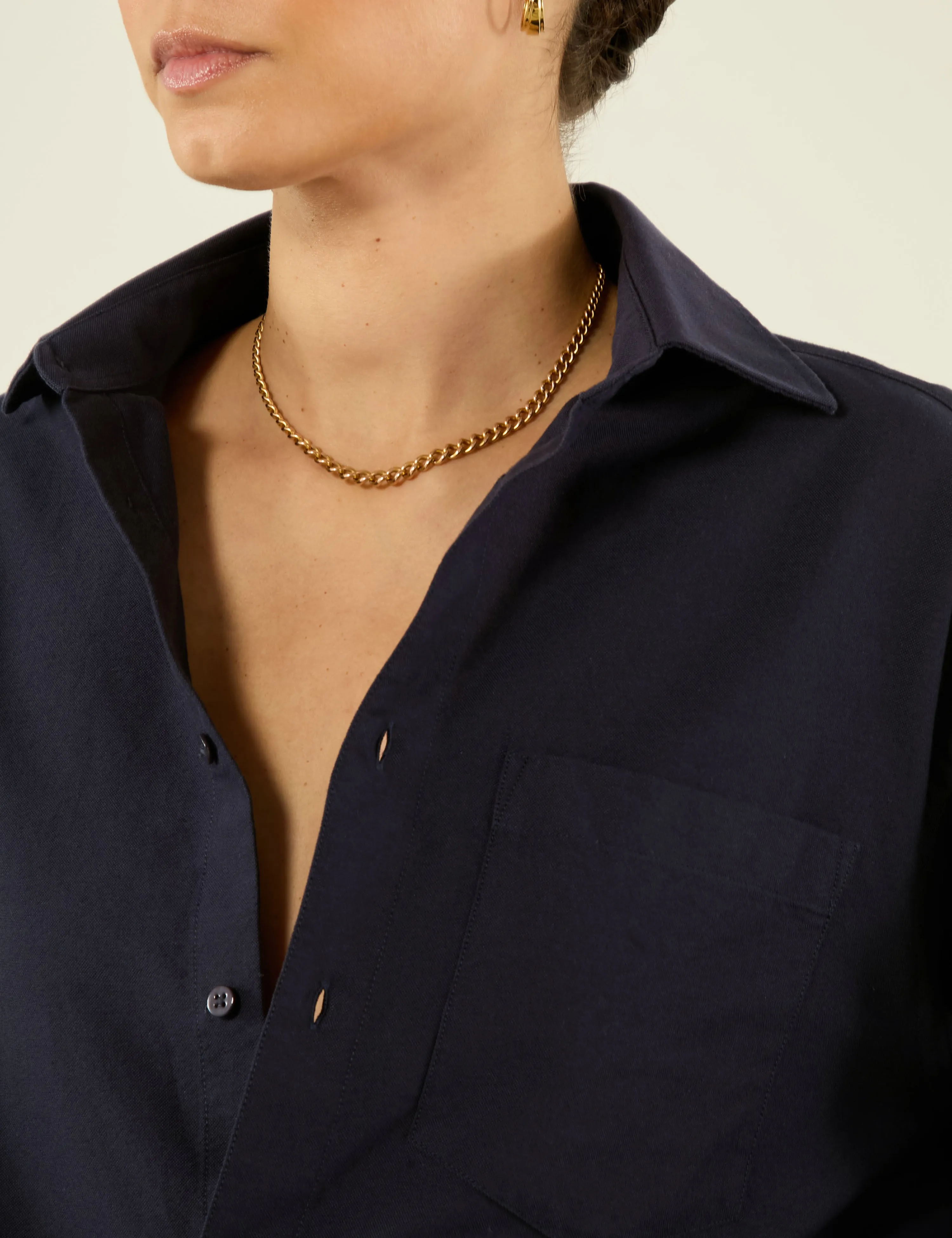 The Oversized: Oxford, Navy Blue sold by With Nothing Underneath product image thumbnail 4