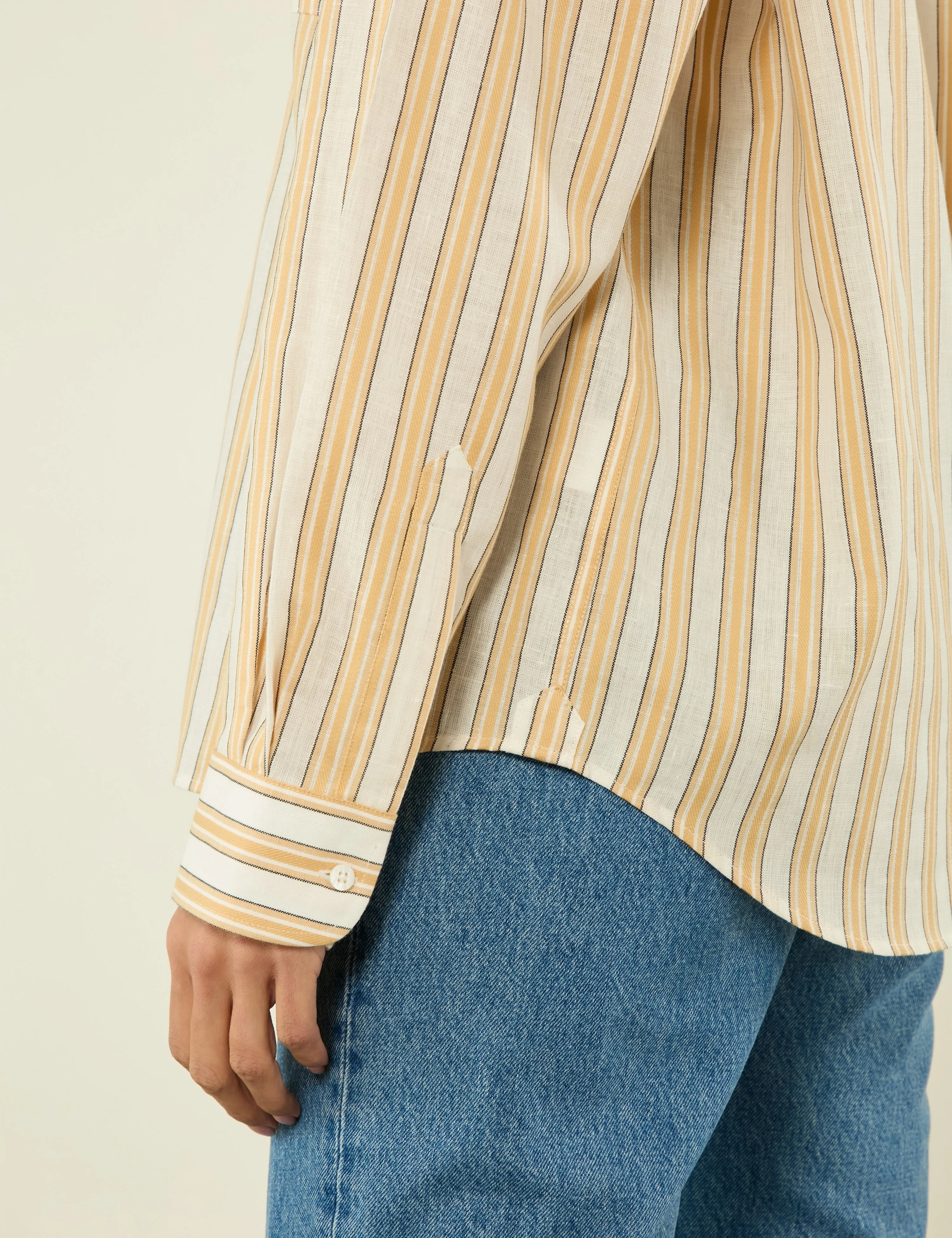 The Weekend: Weave, Mustard Multi Stripe sold by With Nothing Underneath product image thumbnail 5