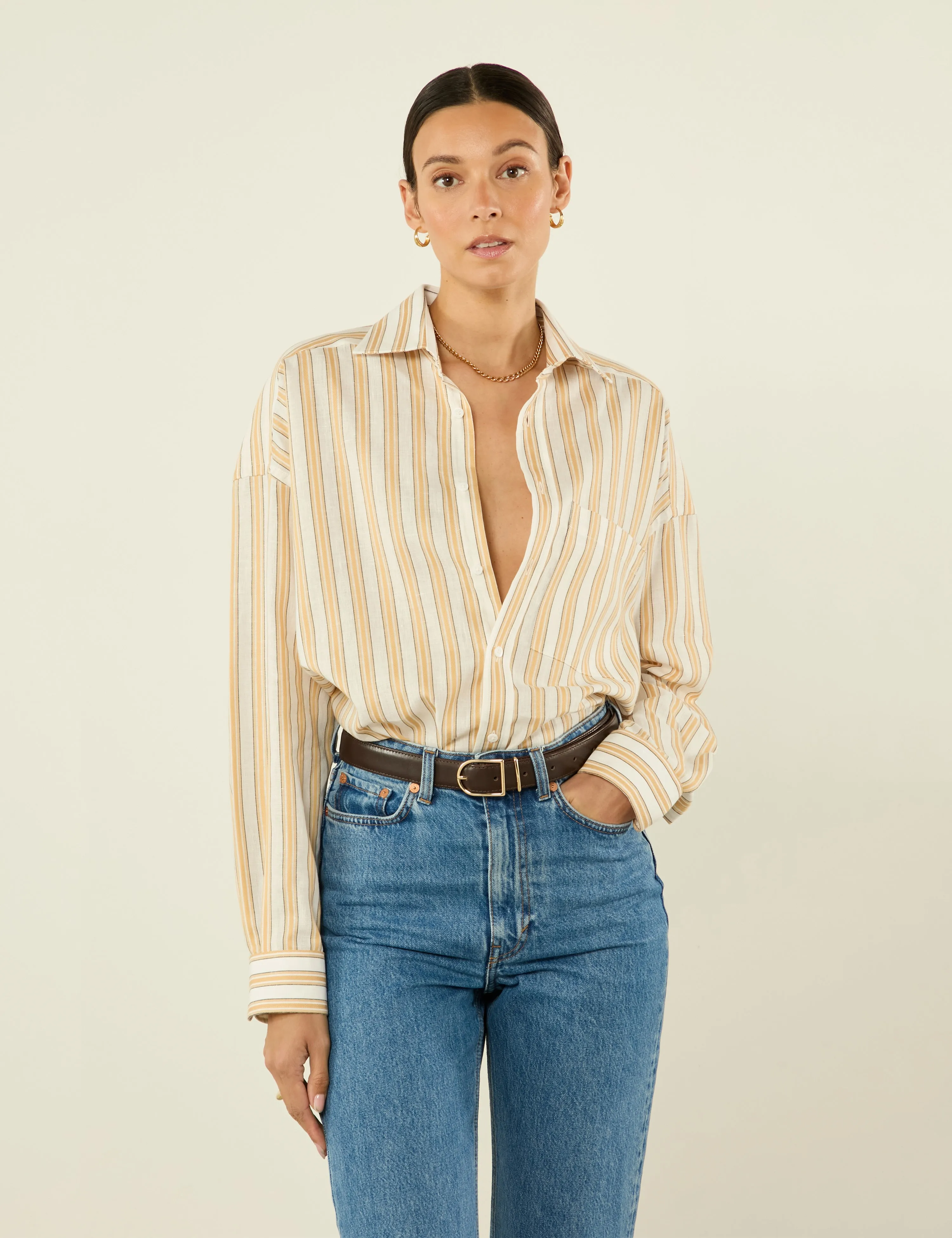 The Weekend: Weave, Mustard Multi Stripe sold by With Nothing Underneath product image thumbnail 2