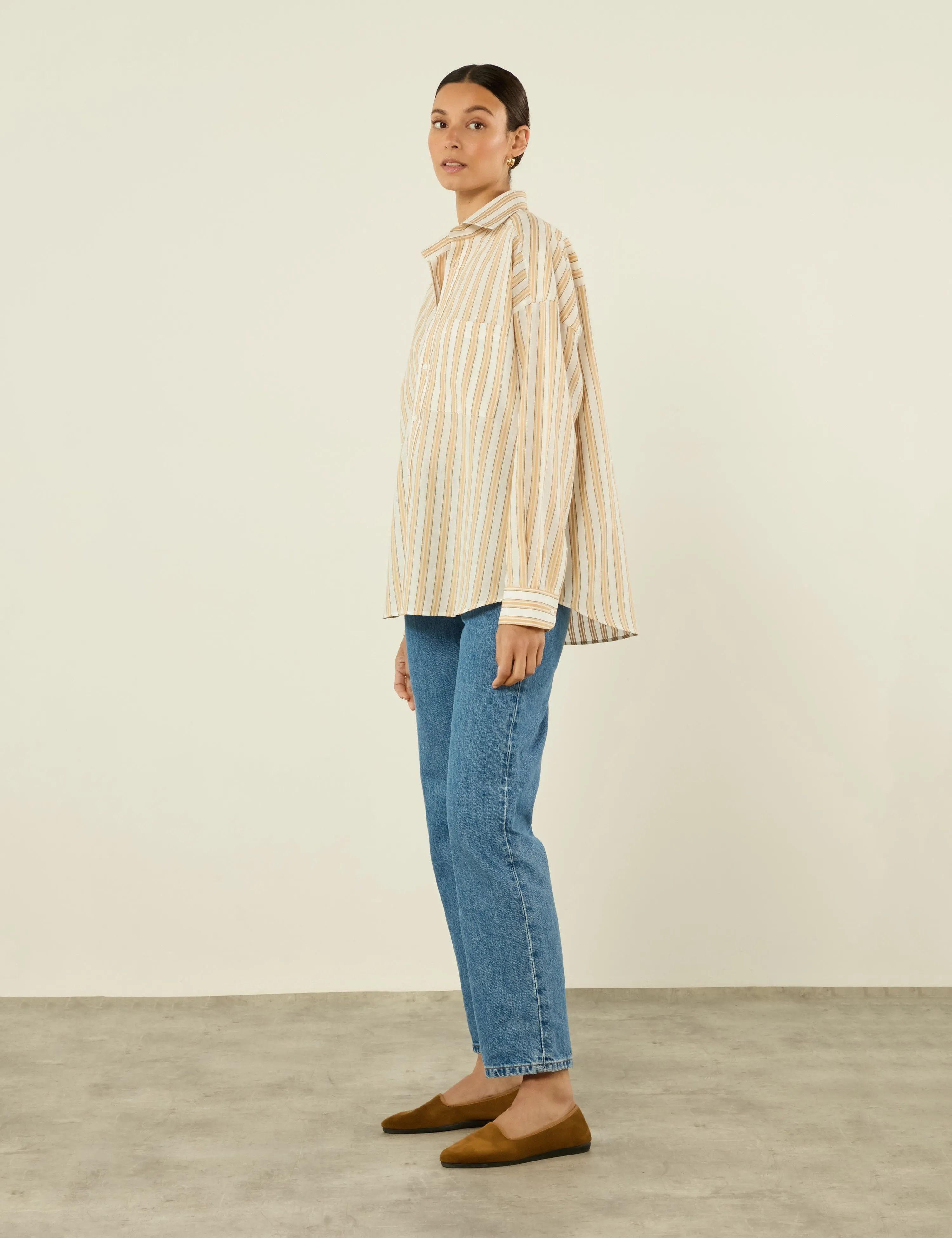 The Weekend: Weave, Mustard Multi Stripe sold by With Nothing Underneath product image thumbnail 4