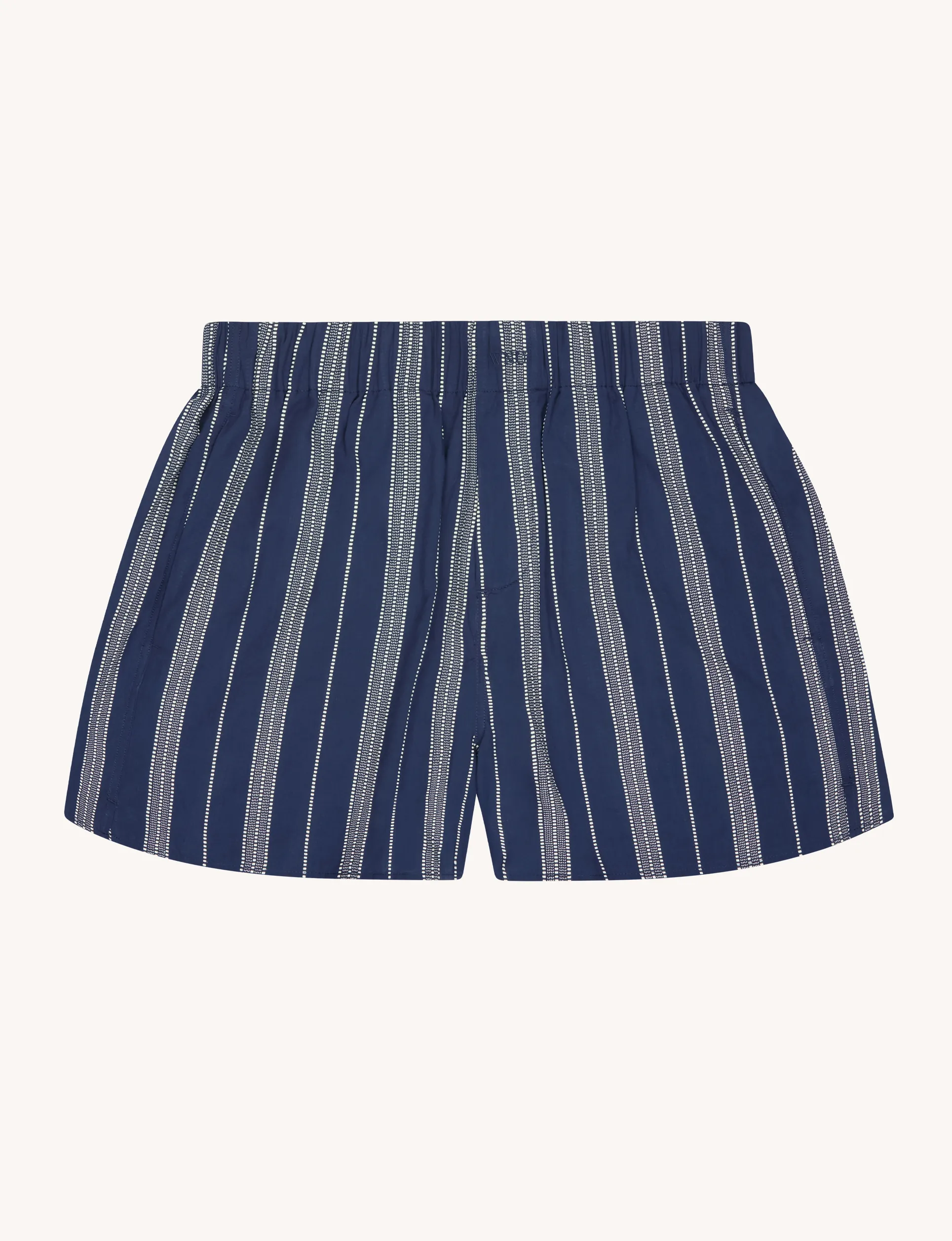The Boxer: Cotton Voile, Navy and White Stripe sold by With Nothing Underneath product image thumbnail 2