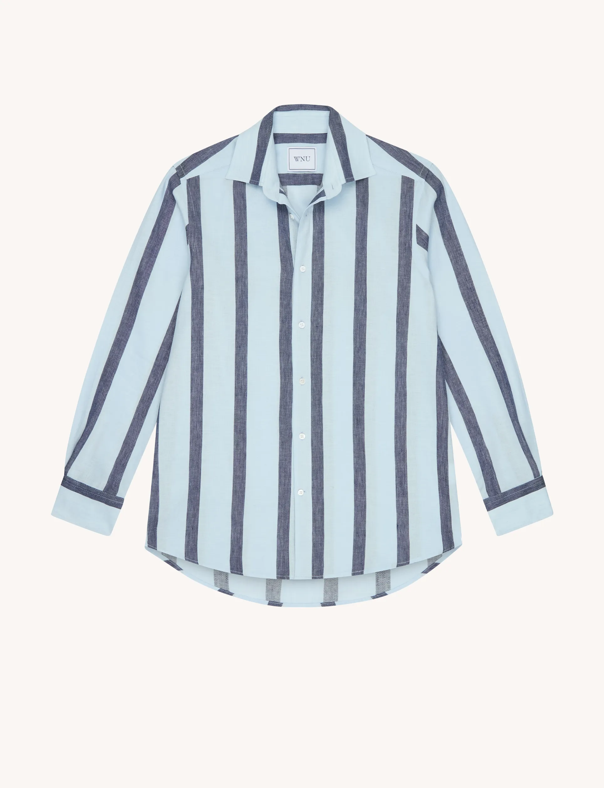 The Boyfriend: Weave, Blue and Navy Stripe sold by With Nothing Underneath product image thumbnail 3