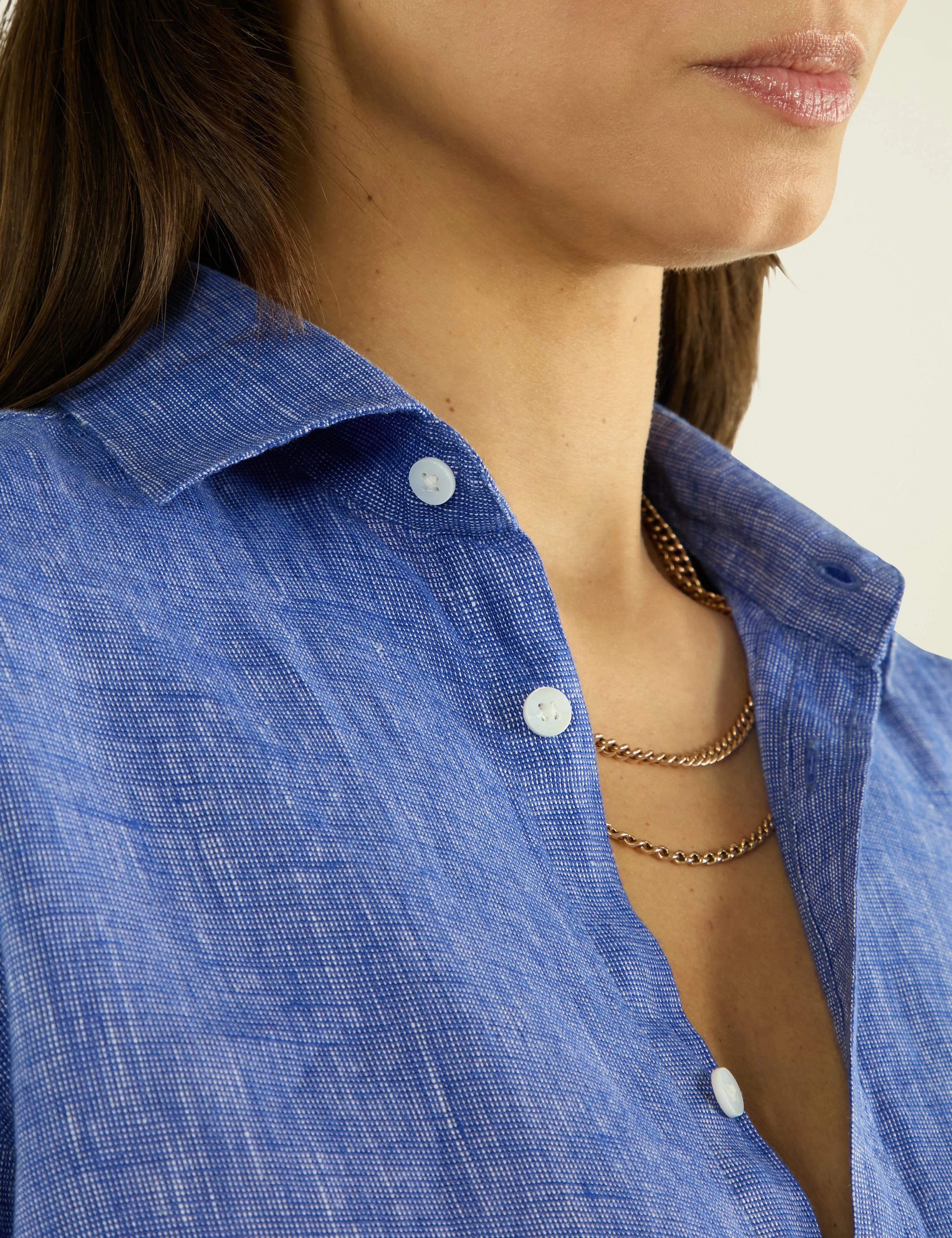 The Classic: Linen, Lapis Blue sold by With Nothing Underneath product image thumbnail 3