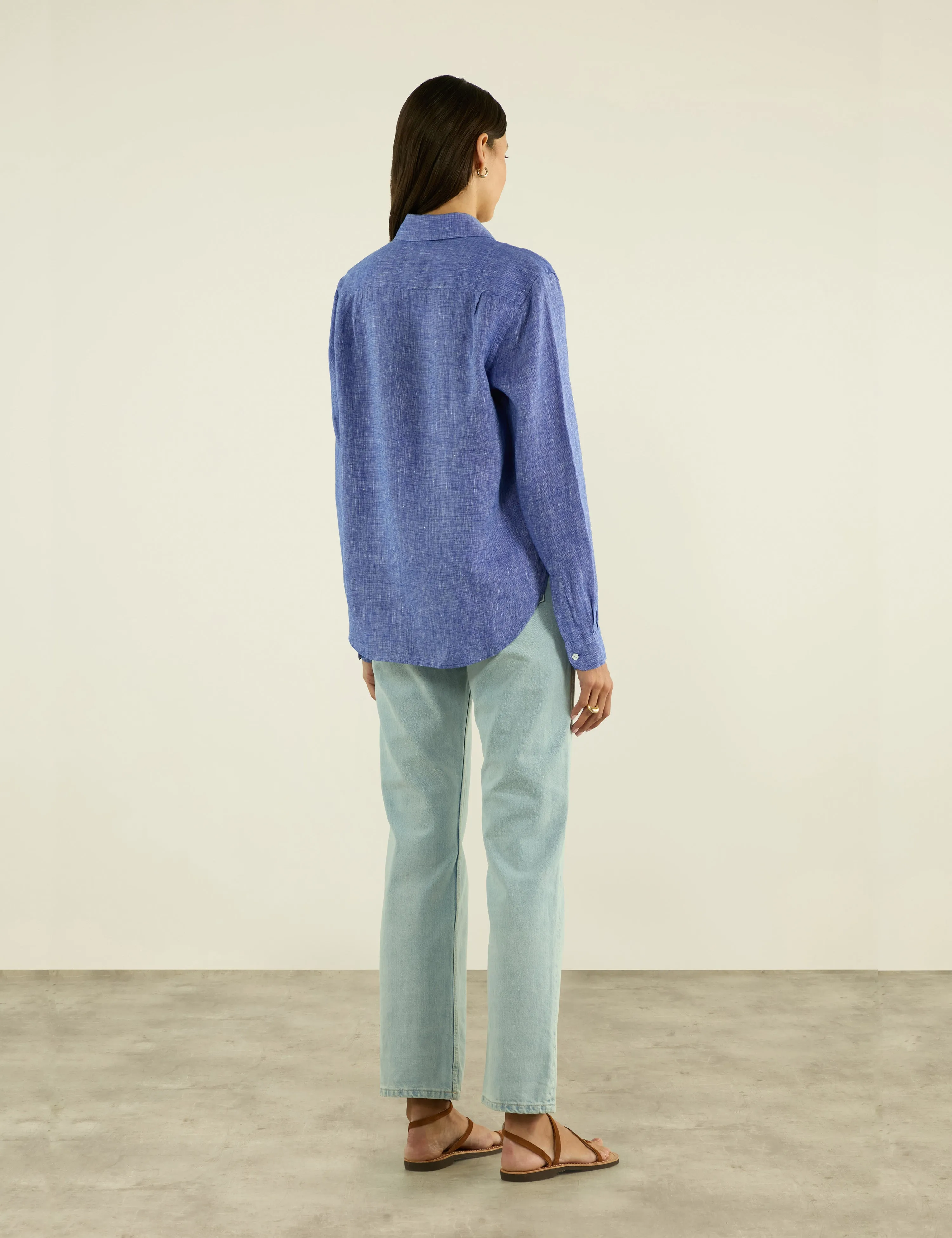 The Classic: Linen, Lapis Blue sold by With Nothing Underneath product image thumbnail 5