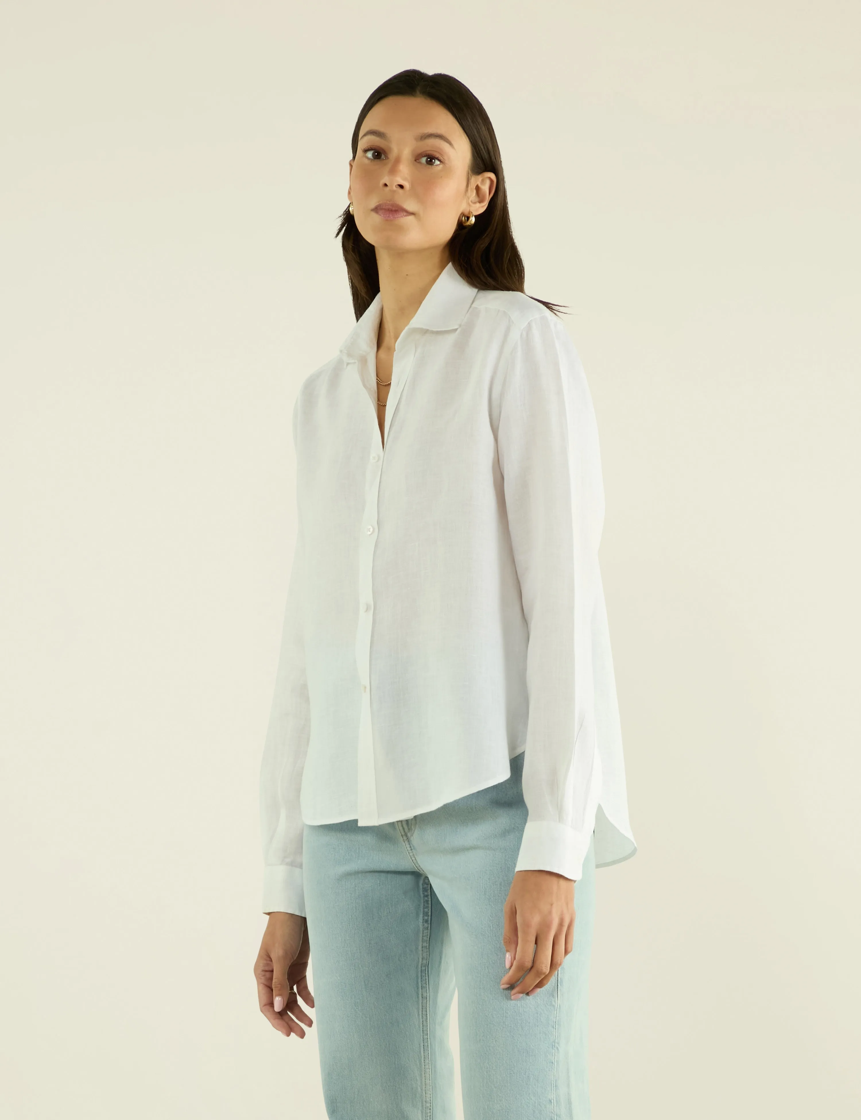 The Classic: Linen, White sold by With Nothing Underneath product image thumbnail 2