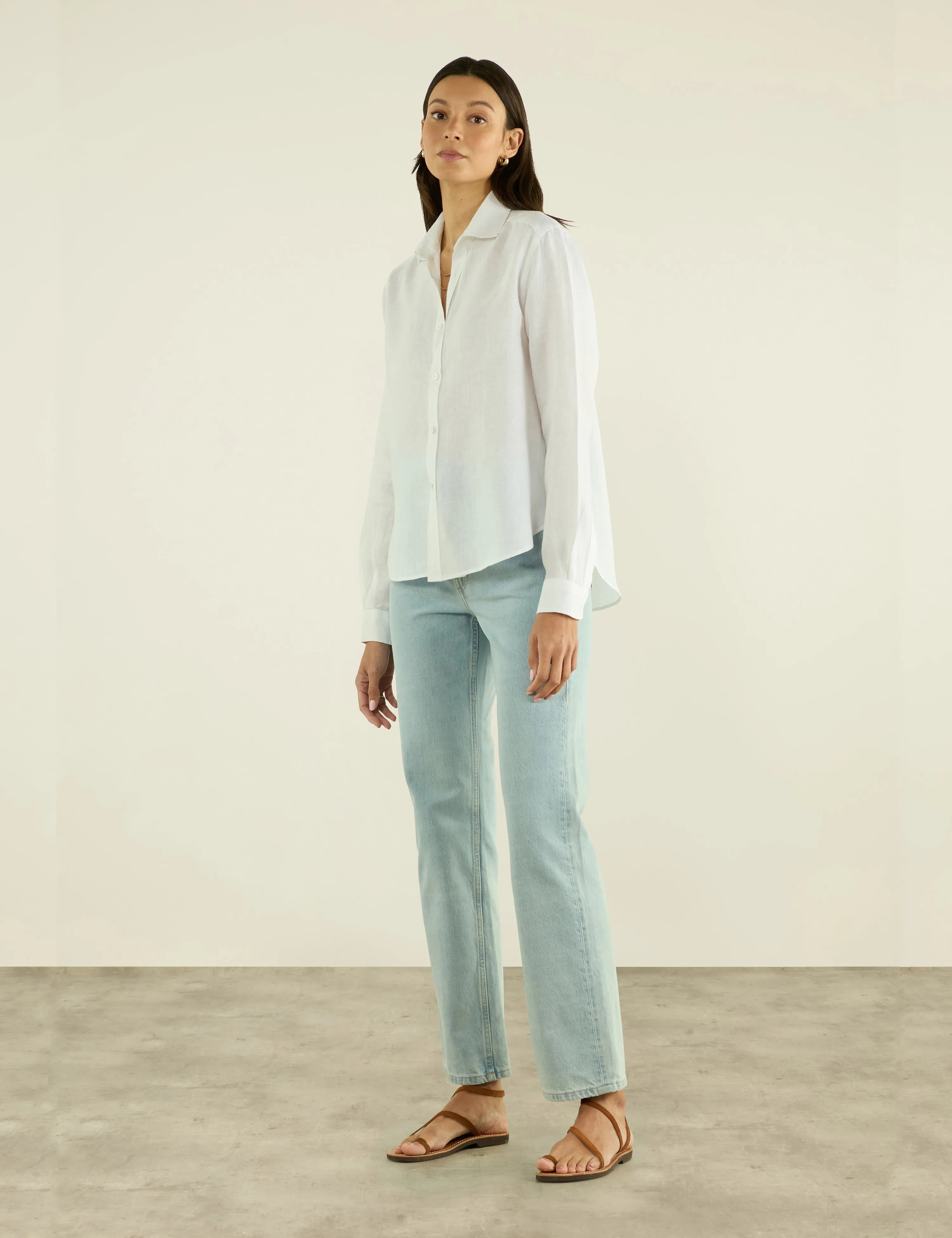 The Classic: Linen, White sold by With Nothing Underneath product image thumbnail 4