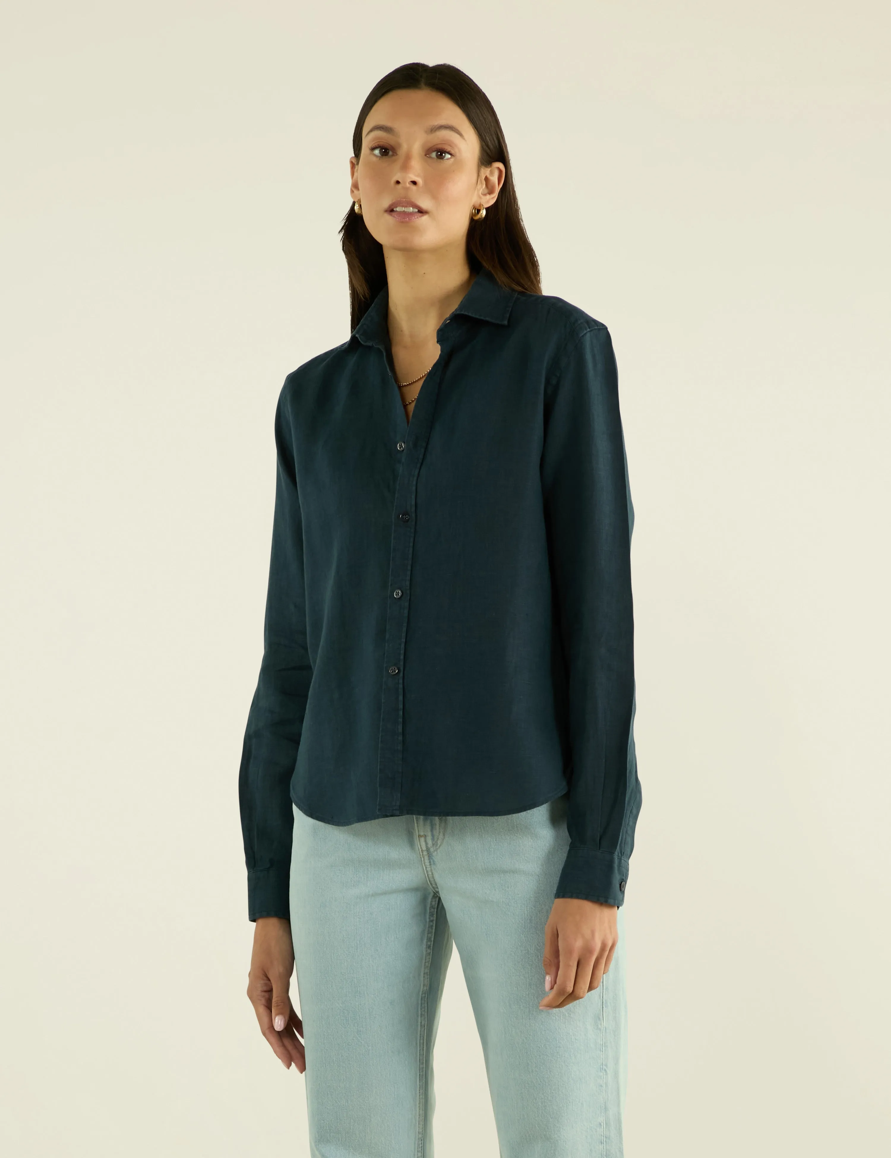 The Classic: Linen, Navy Blue sold by With Nothing Underneath product image thumbnail 2