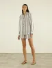The Boxer: Linen, Mocha and Black Multi Stripe sold by With Nothing Underneath